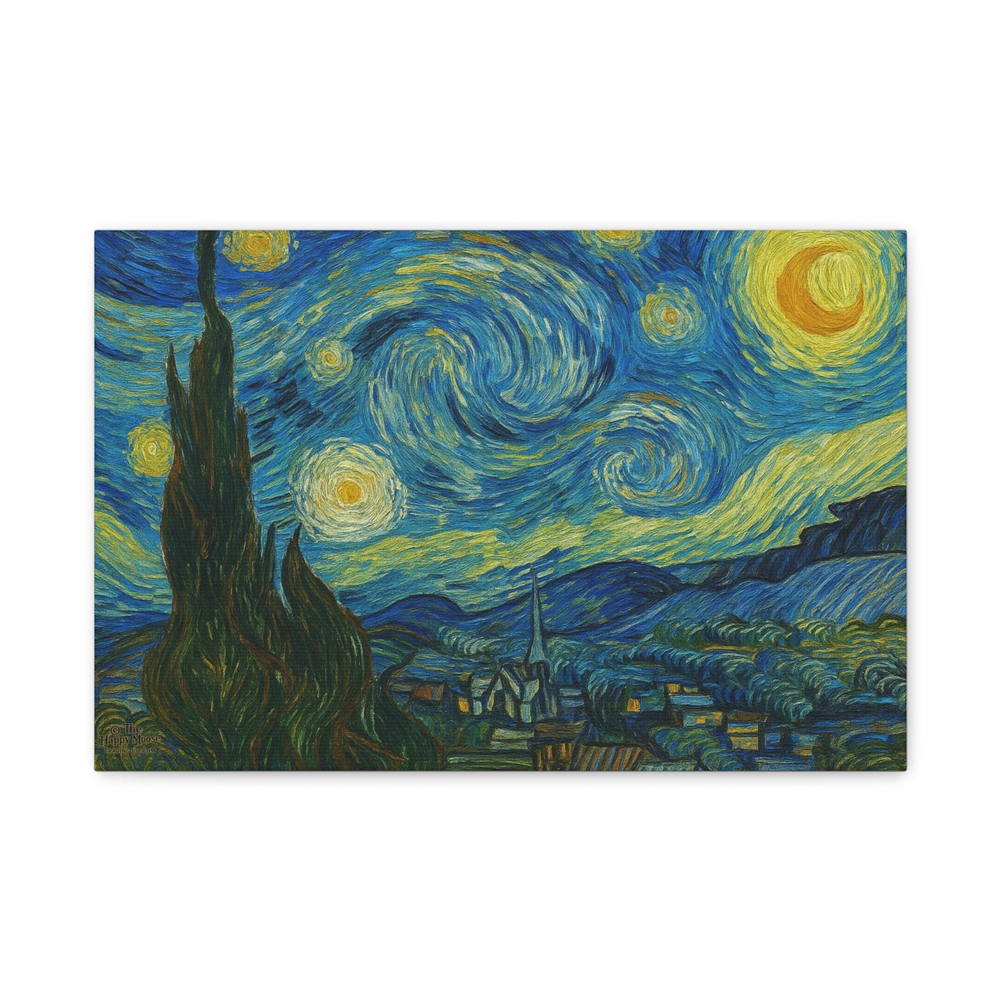 Starry Night Matte Canvas Print — Stretched 1.25" Wall Art