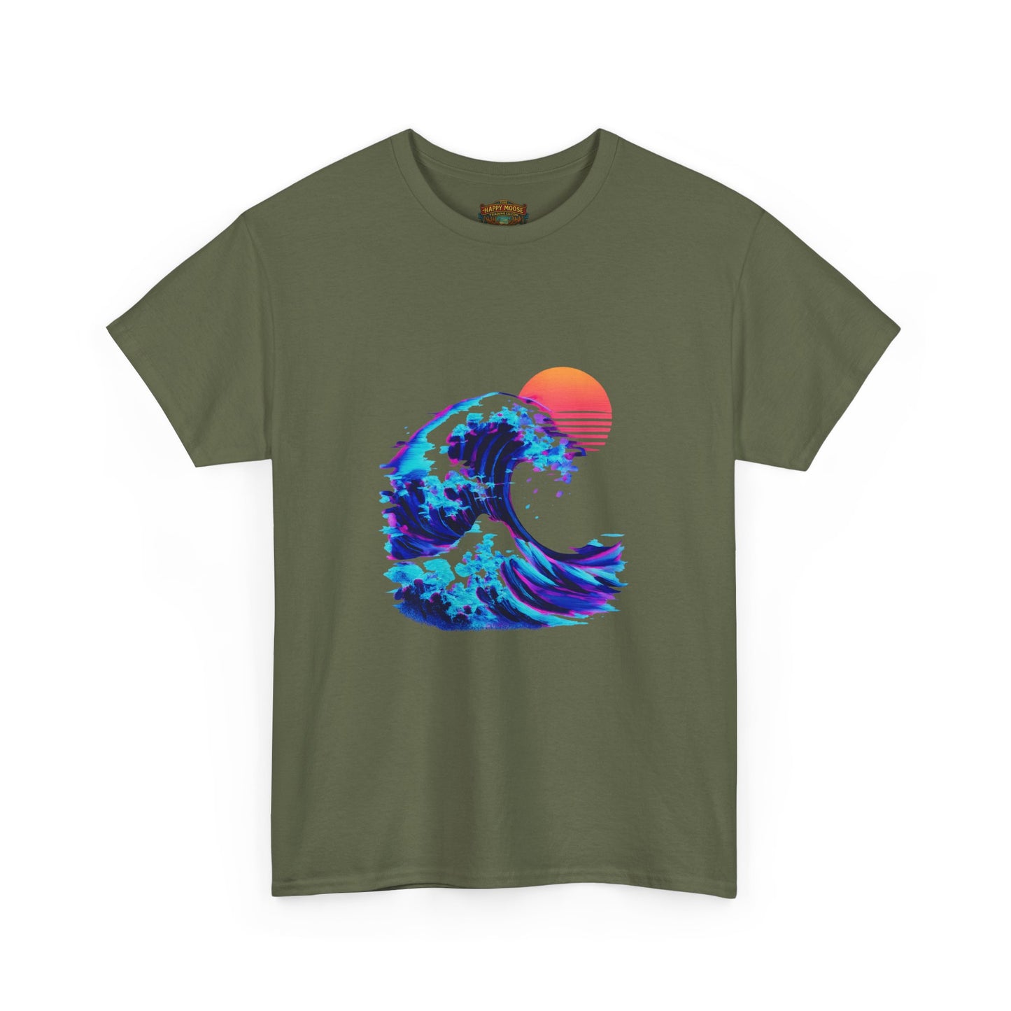 Wave Sunset T-Shirt — Retro Ocean Wave Graphic Tee
