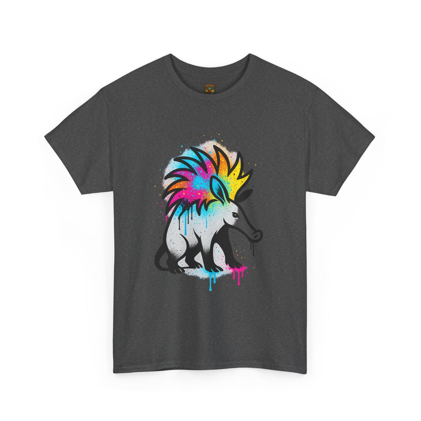Porcupine Graffiti T-Shirt — Colorful Street Art Animal Tee
