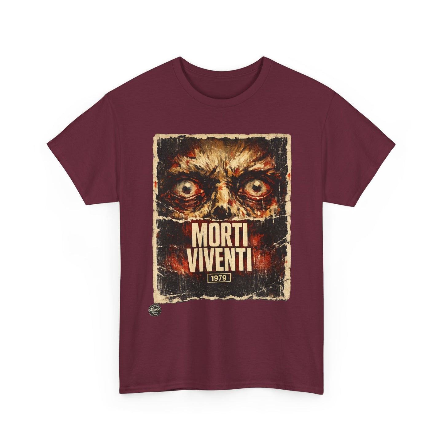 Zombie Horror Poster Tee — "Morti Viventi" Graphic T‑Shirt  EZ001