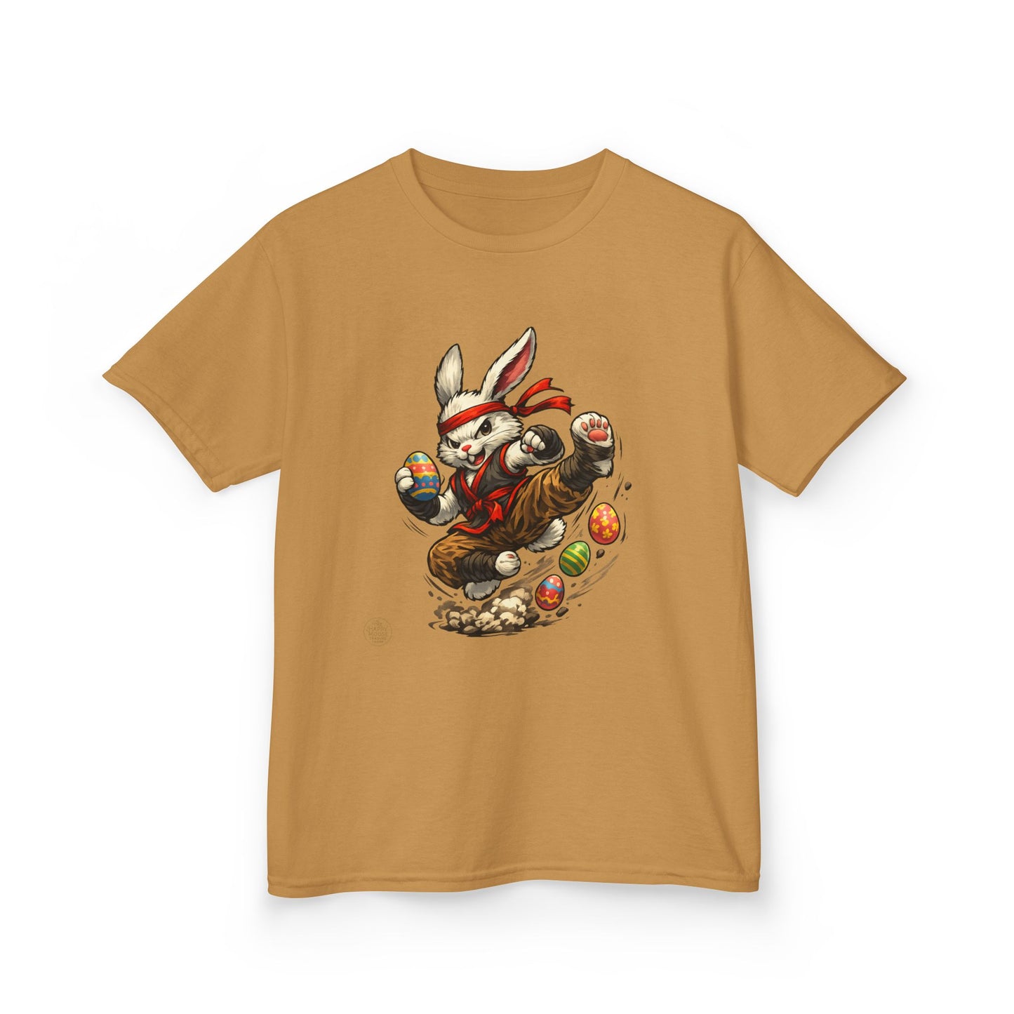 Kids Tee — Playful Easter Bunny with Colorful Eggs