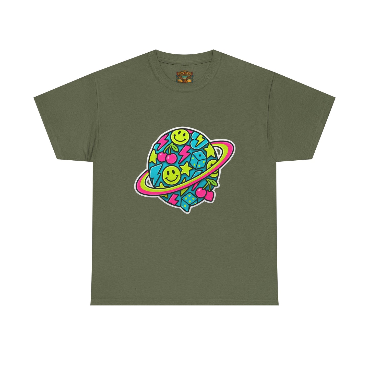 Smiley Planet T-Shirt | Space Cute Graphic Tee