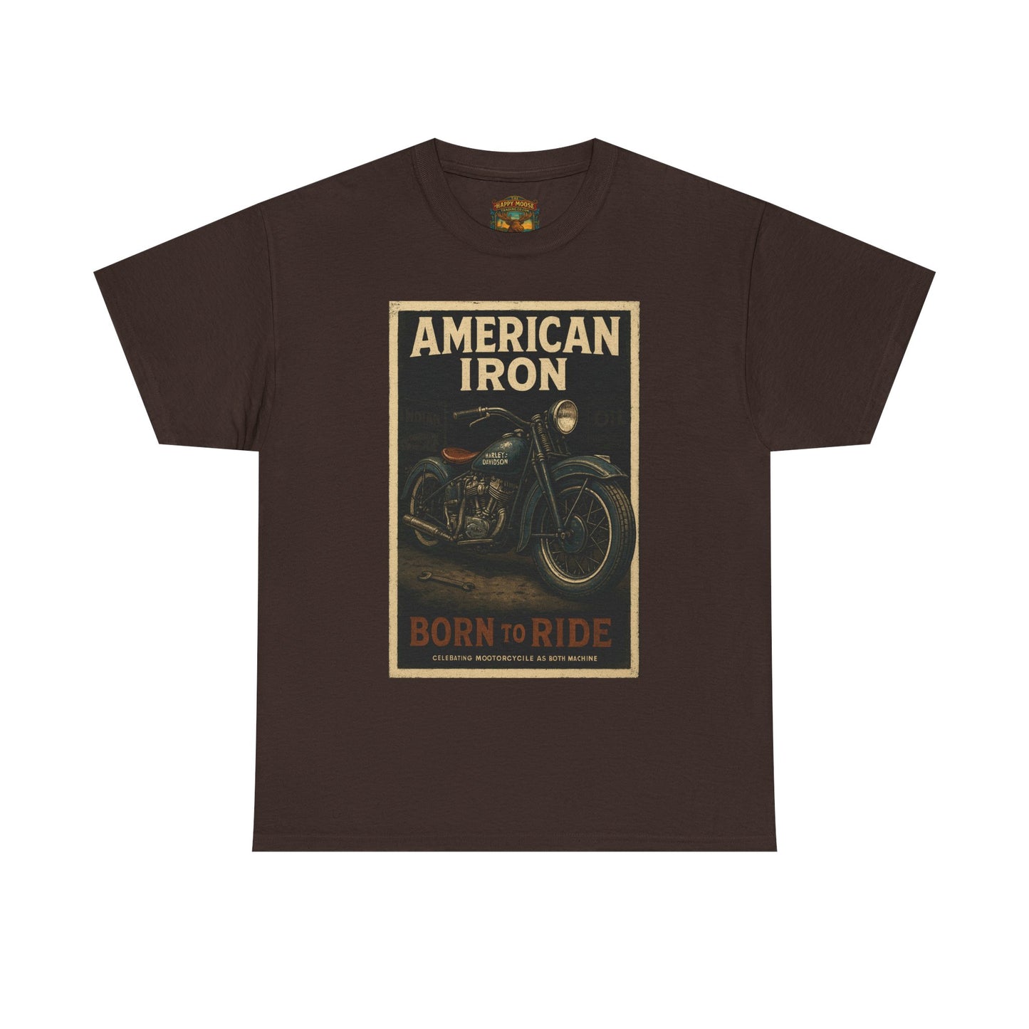American Iron Motorcycle Poster Tee | Born to Ride