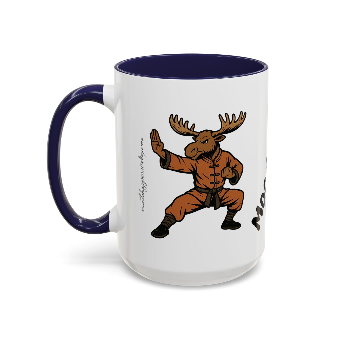 Moose Lee Martial Arts Accent Coffee Mug — Funny Moose Kung Fu 11/15oz