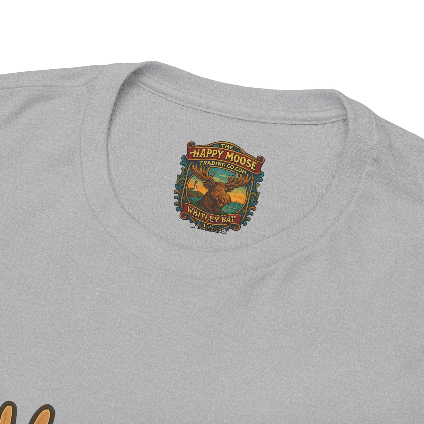 Moose on Vacation T-Shirt — Tropical Retro Moose with Sunglasses & Drink