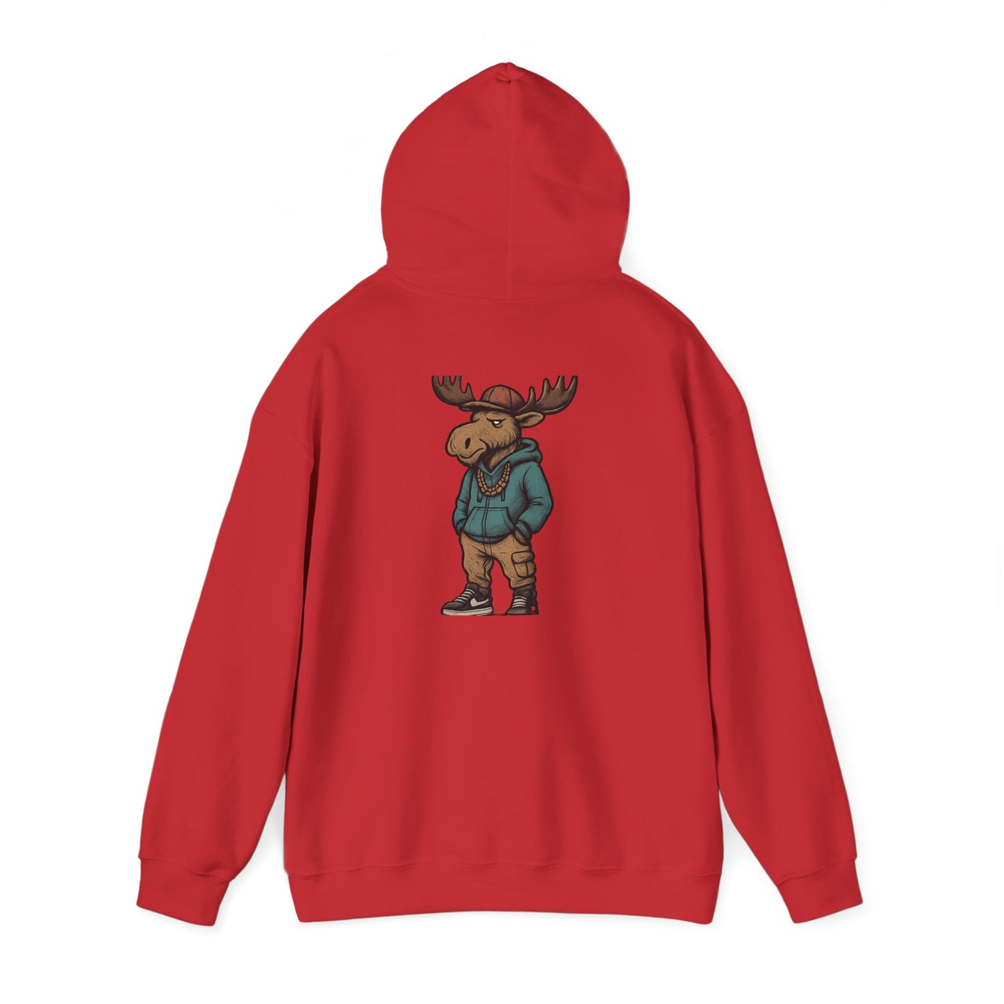 Moose Hoodie — Casual Streetwear Graphic Pullover
