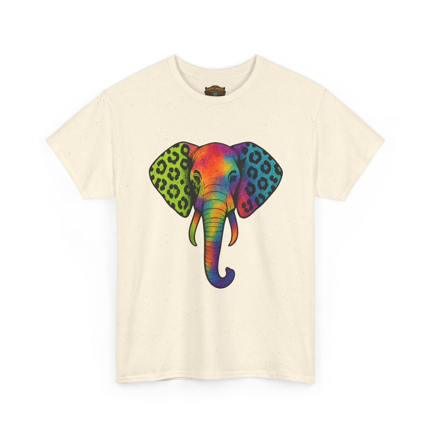 Colorful Leopard Print Elephant T-Shirt