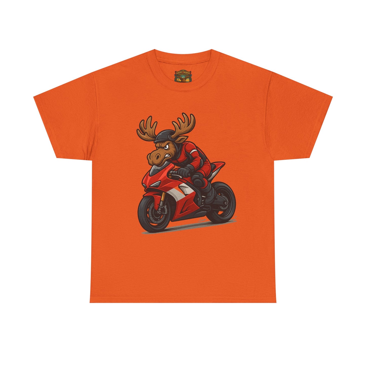 Motorcycle Moose T-Shirt — Funny Biker Graphic Tee