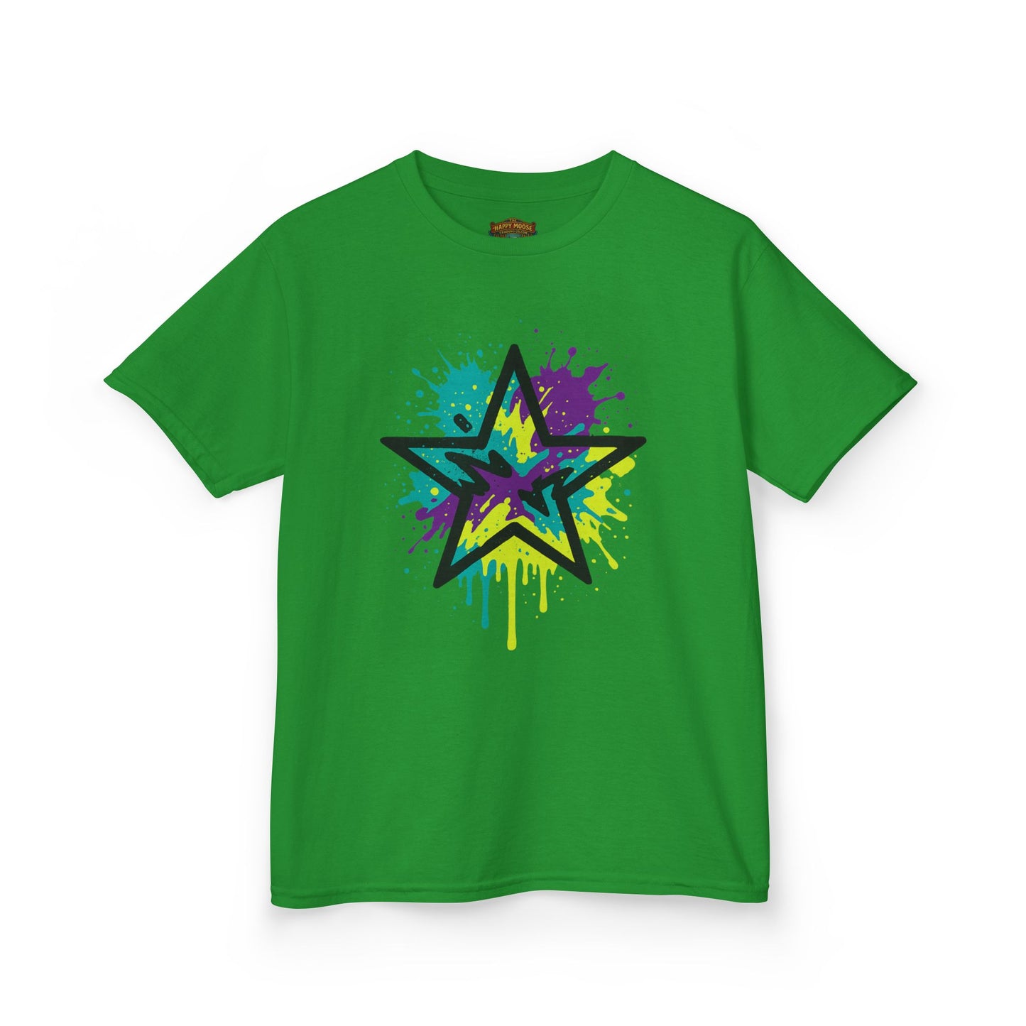 Kids Star Graffiti T-Shirt — Colorful Drip Street Art Tee