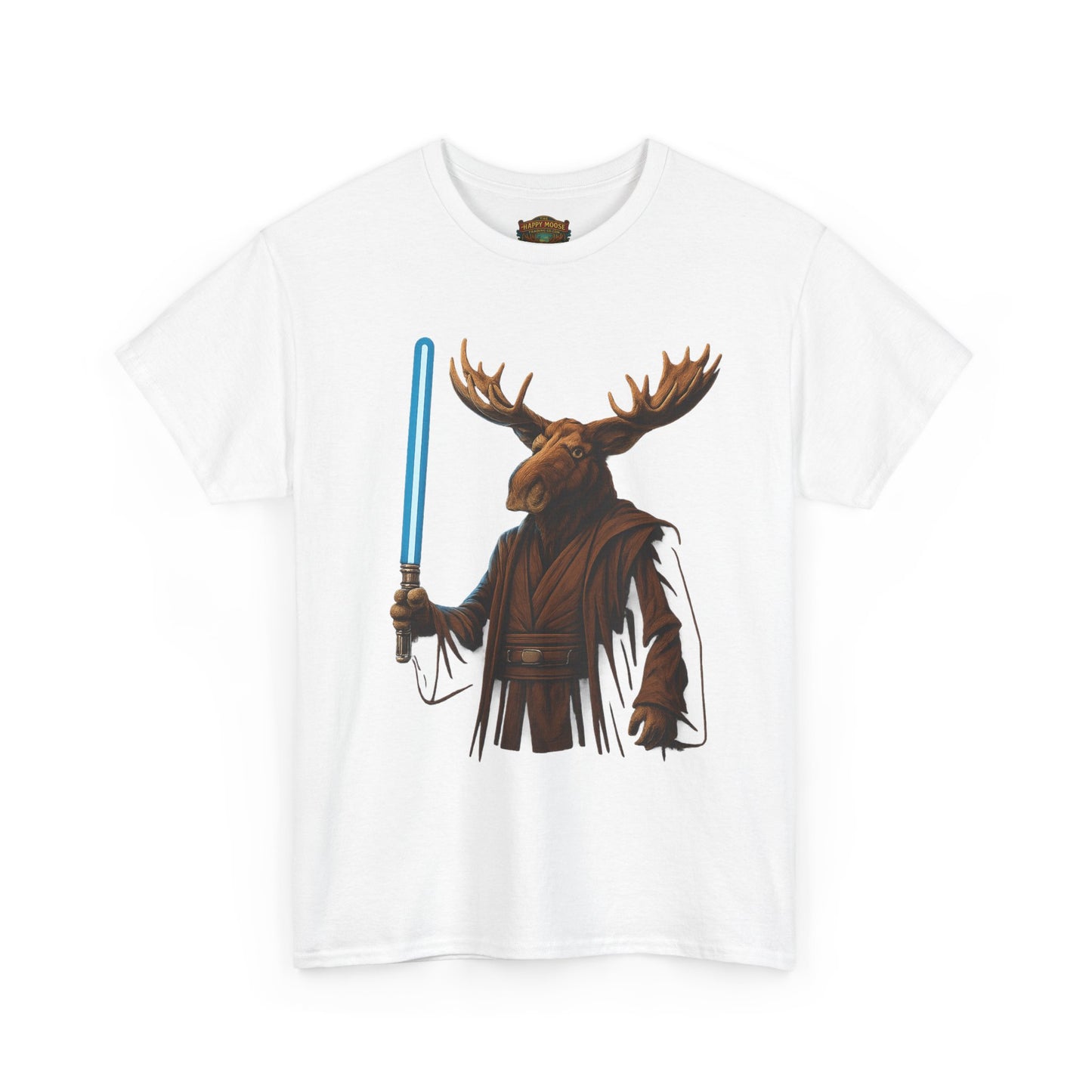 Moose Wars T‑Shirt — Funny Star Wars Inspired Moose with Lightsaber