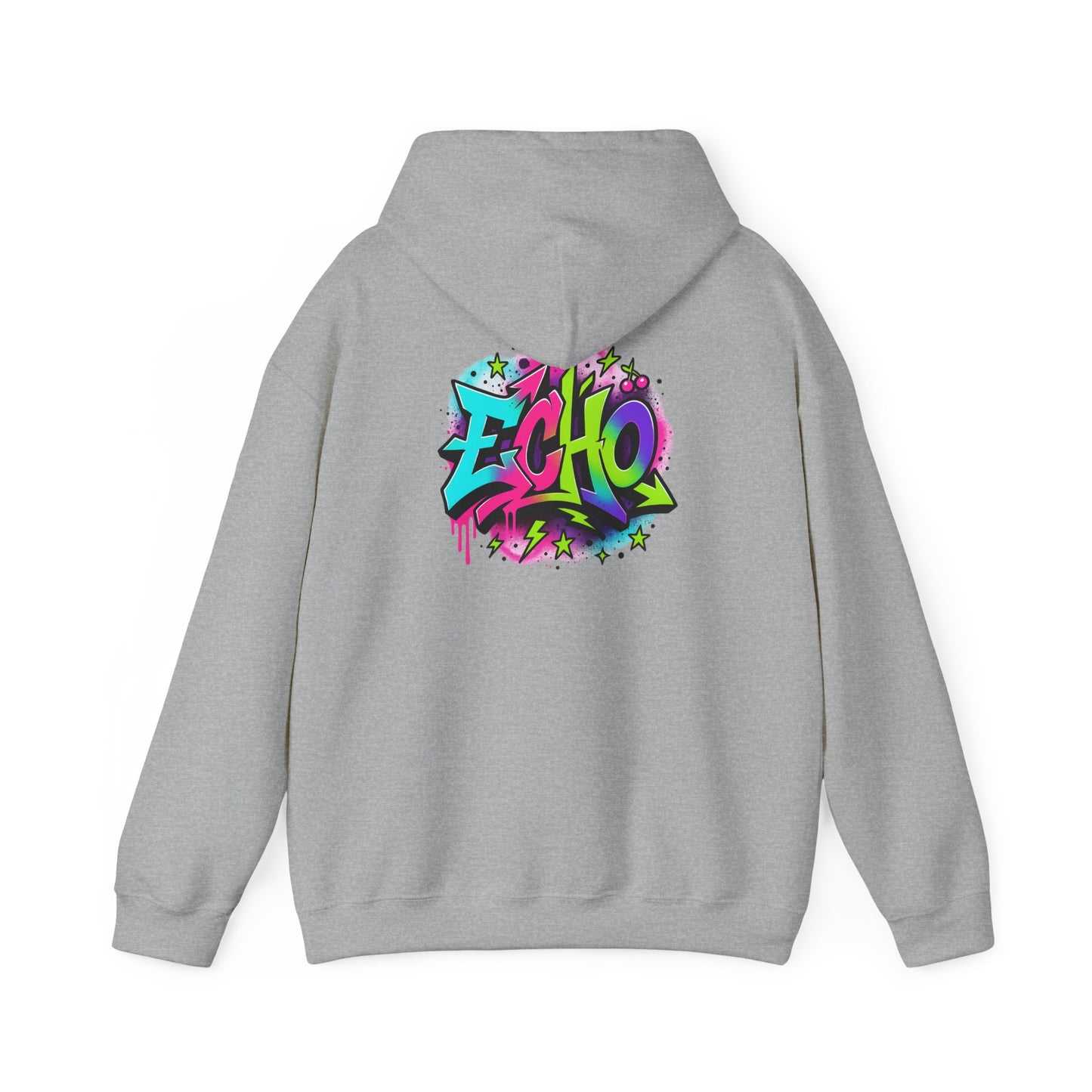 Echo Graffiti Hoodie — Colorful Street Art Pullover
