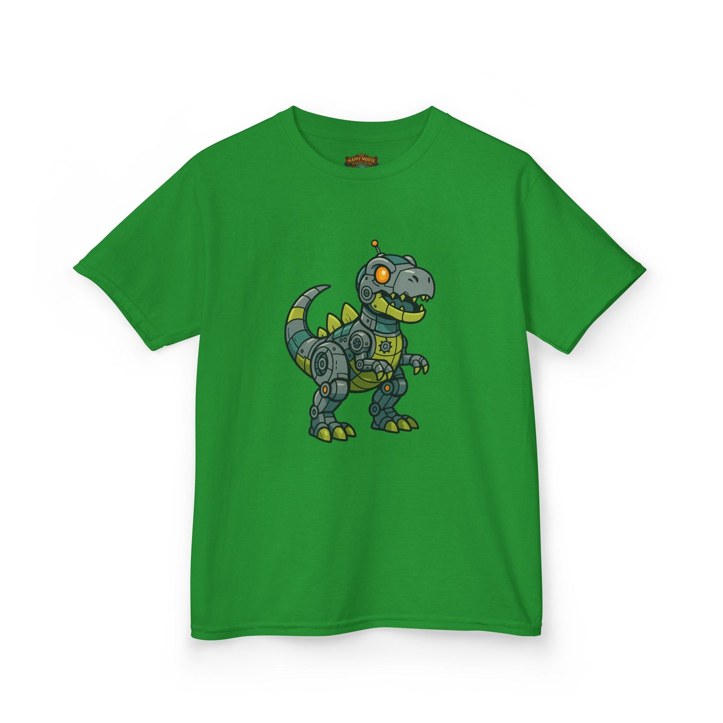 Kids Robot Dinosaur T‑Shirt — Cute Mech T‑Rex Graphic Tee for Boys & Girls