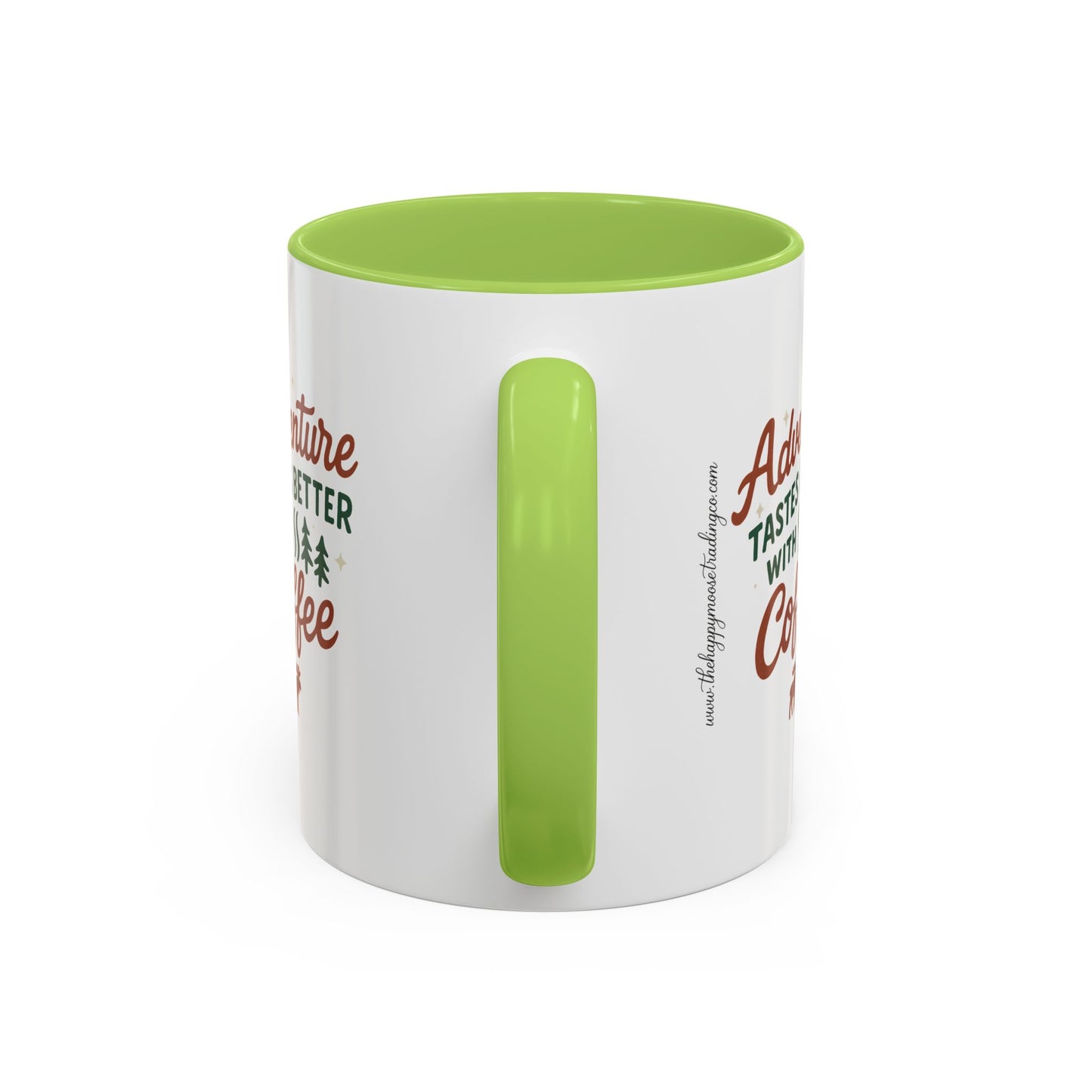 Adventure Tastes Better With Coffee Mug — "Adventure Tastes Better with Coffee" Rustic Outdoor Camper Gift (11/15oz)