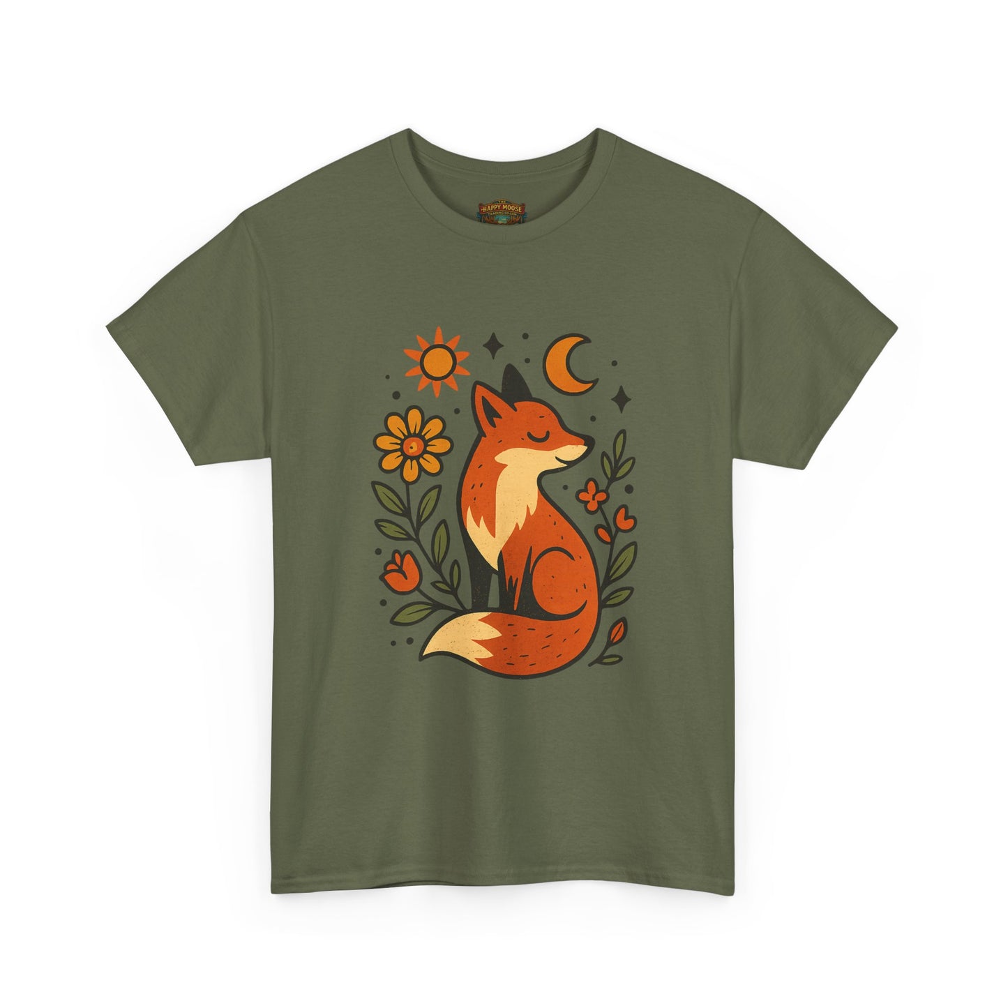 Fox Illustration T-Shirt | Cute Woodland Animal Tee