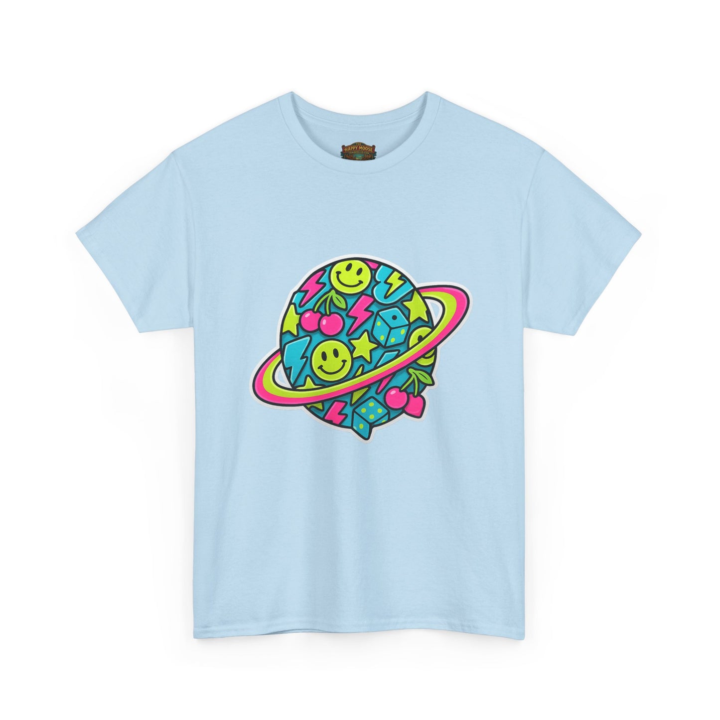 Smiley Planet T-Shirt | Space Cute Graphic Tee