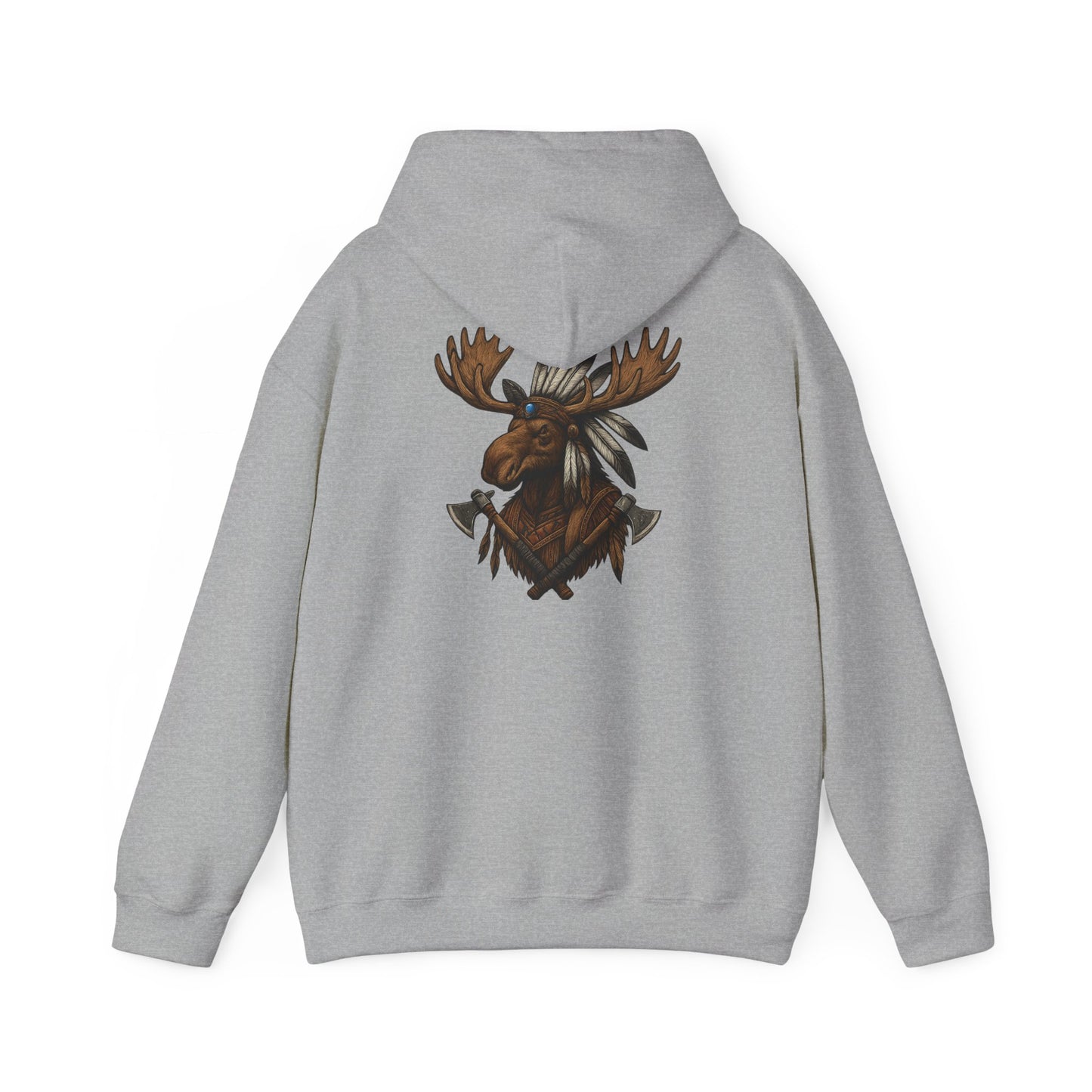 Indian Warrior Moose Hoodie