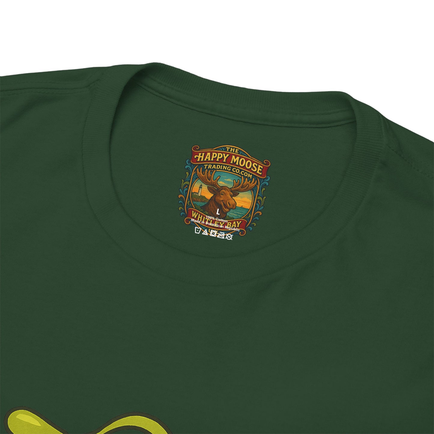 Green Alien Cartoon Tee | Funny Space Monster Illustration B