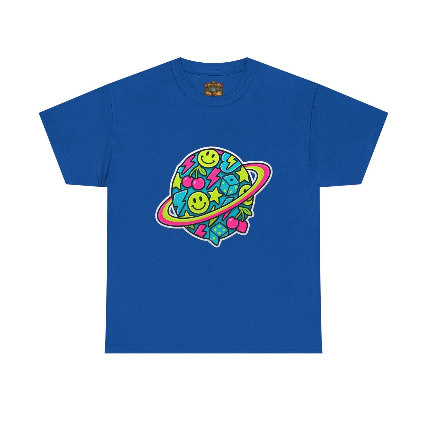 Smiley Planet T-Shirt | Space Cute Graphic Tee