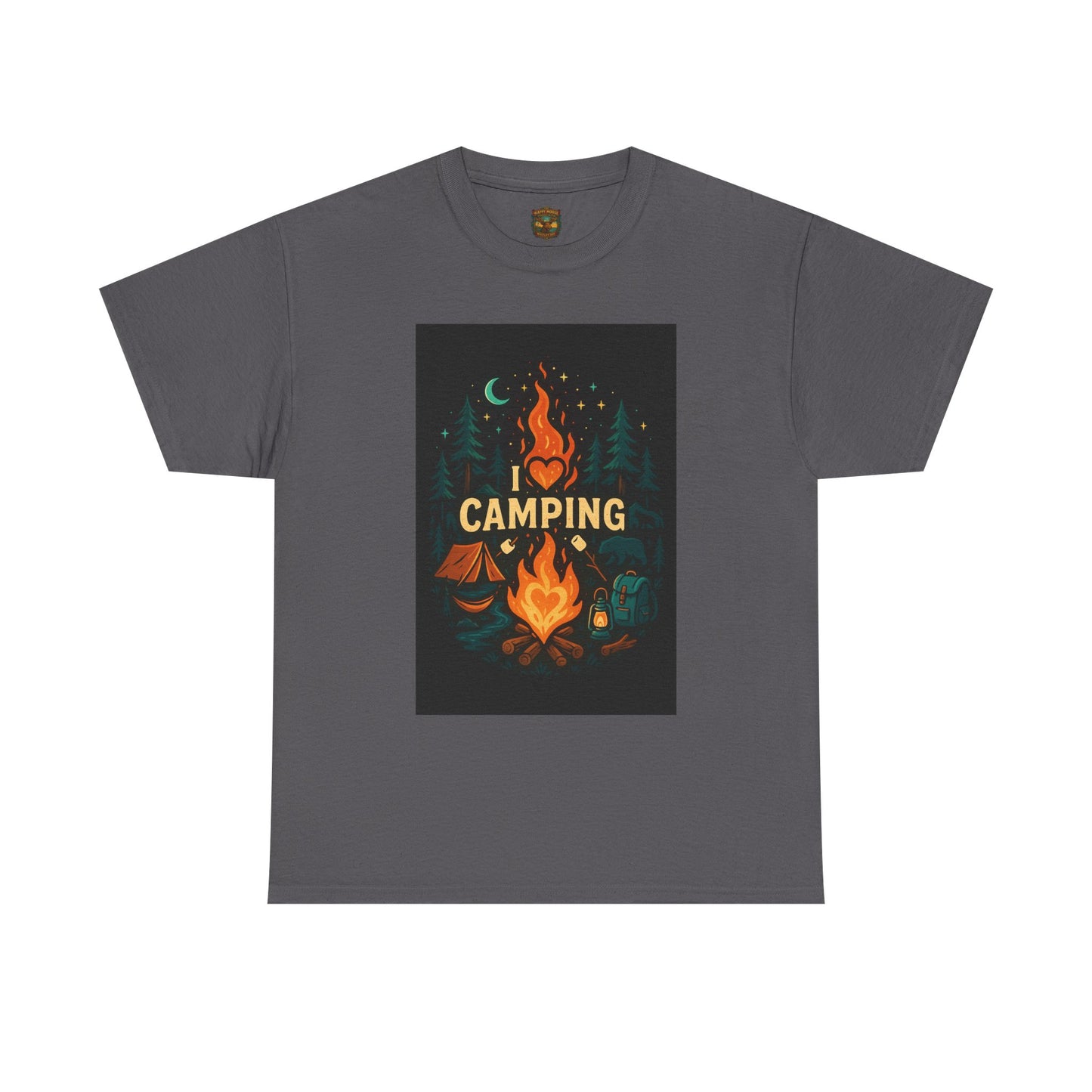 Camping Campfire Graphic Tee | Outdoor Adventure Shirt