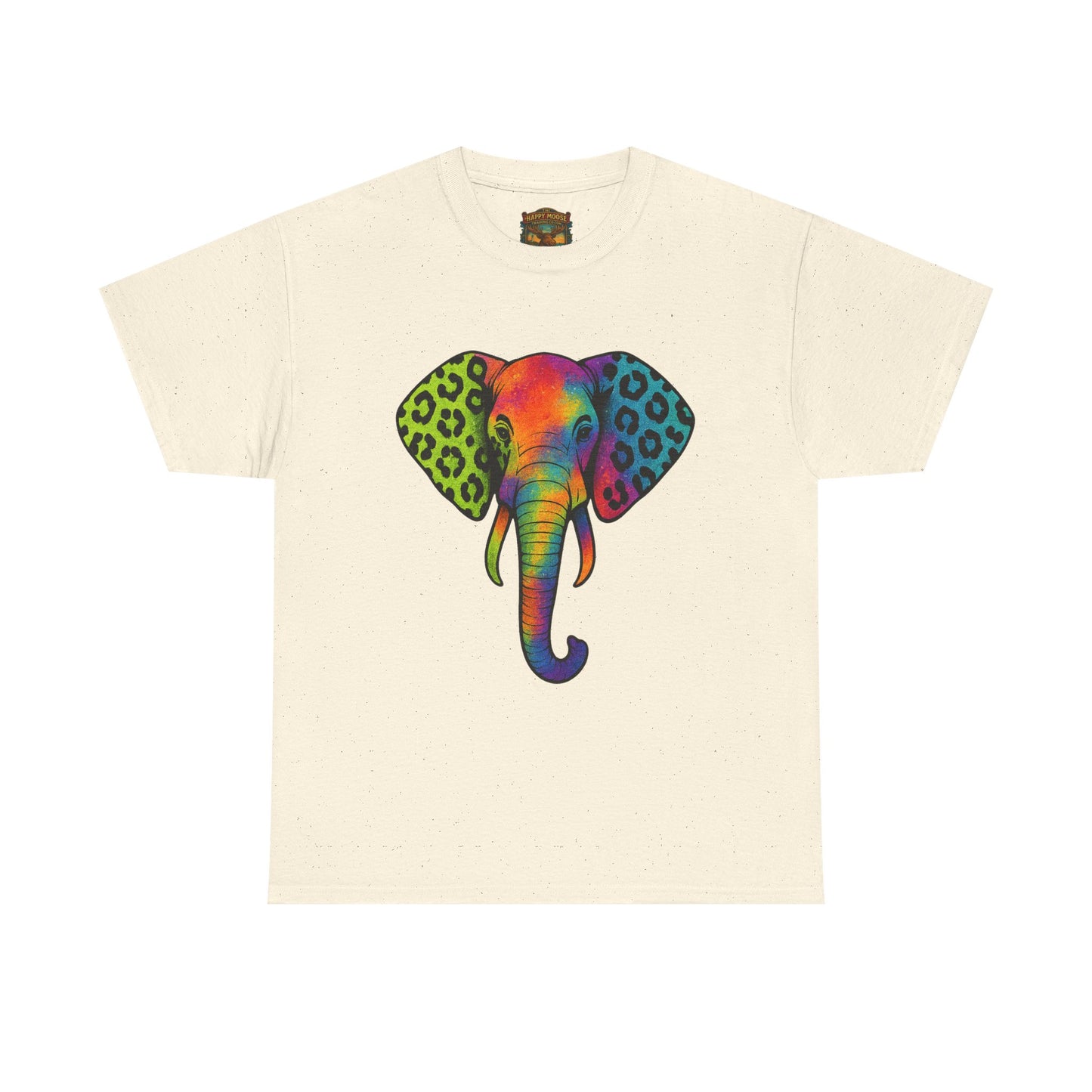 Colorful Leopard Print Elephant T-Shirt