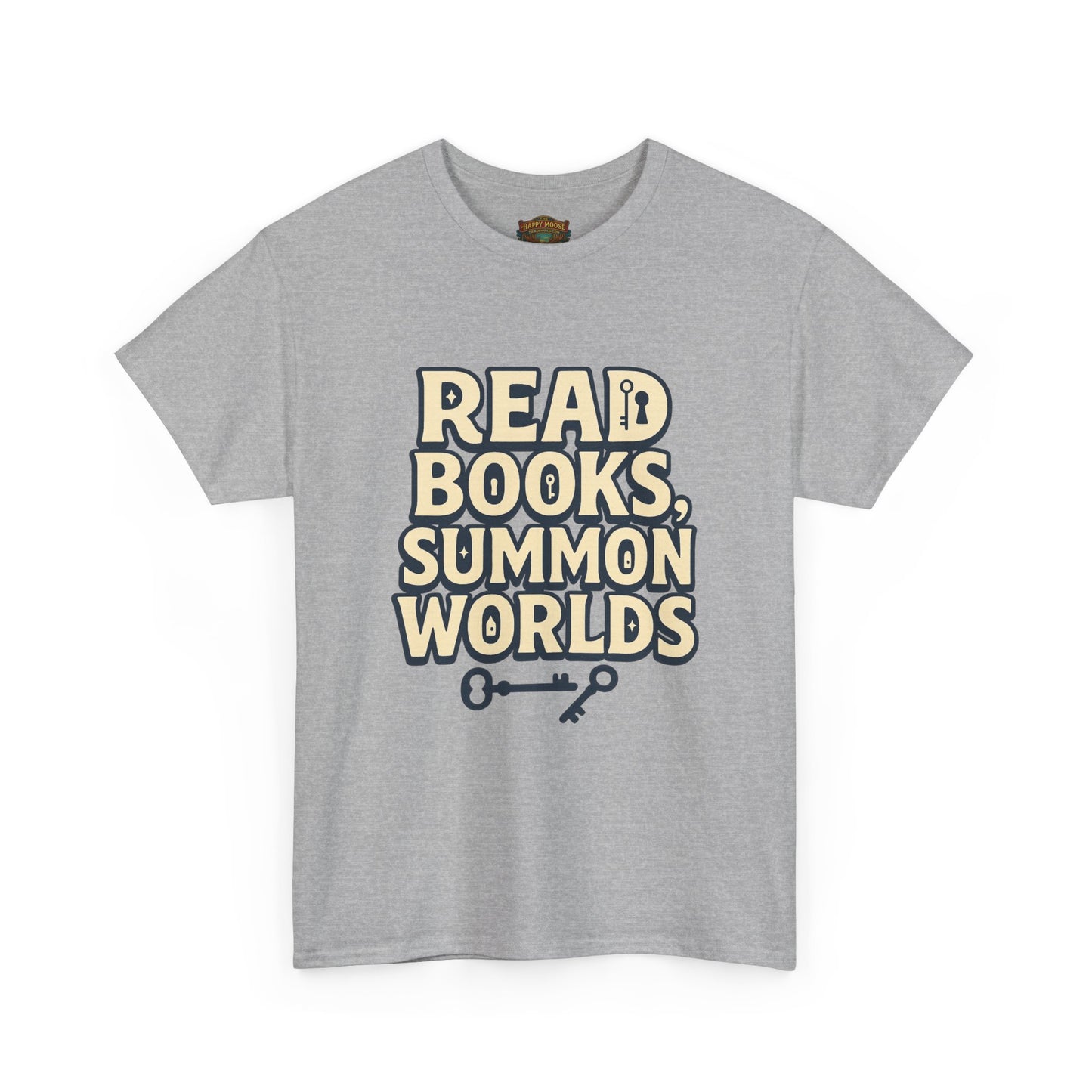 Read Books Summon Worlds T-Shirt — Literary Fantasy Book Lover Tee