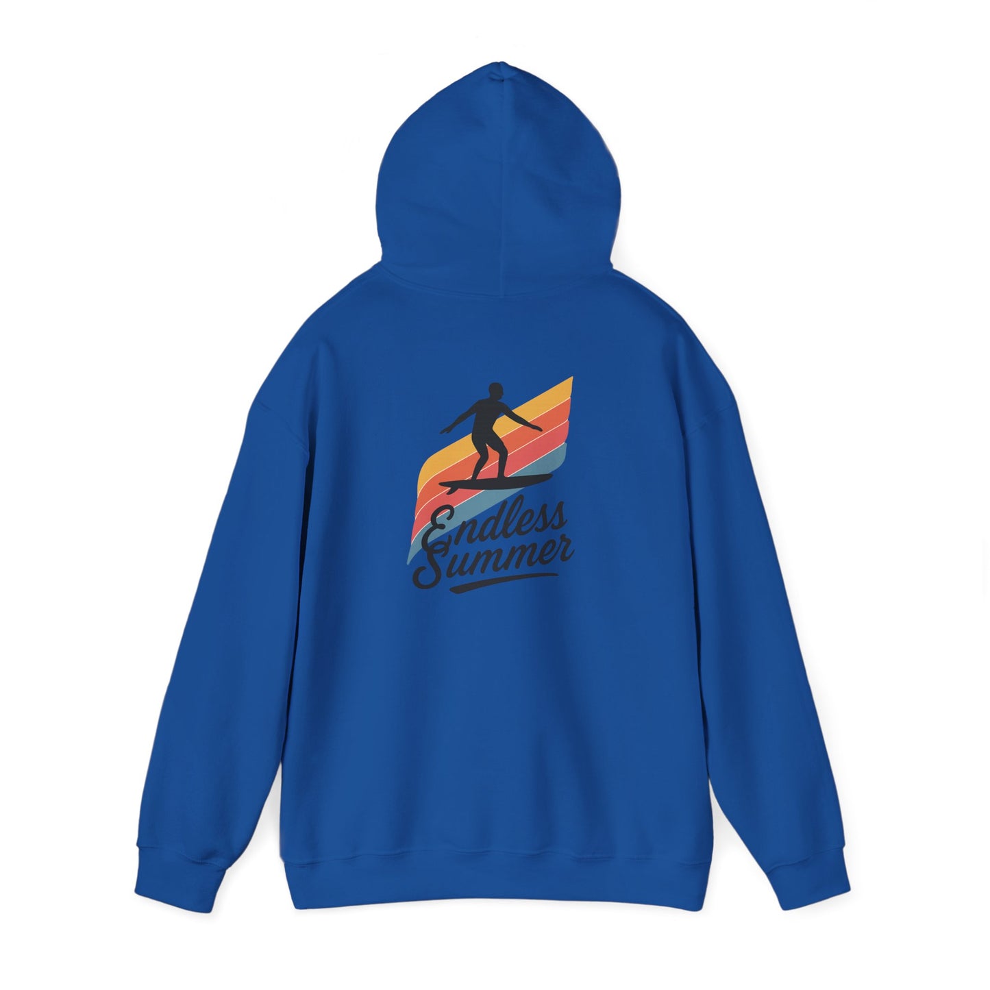 Endless Summer Surf Hoodie — Retro Sunset Skateboard Pullover