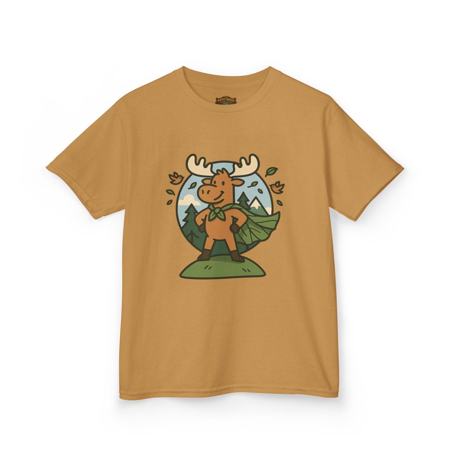 Kids Moose Graphic Tee — Cute Woodland Animal Shirt for Children