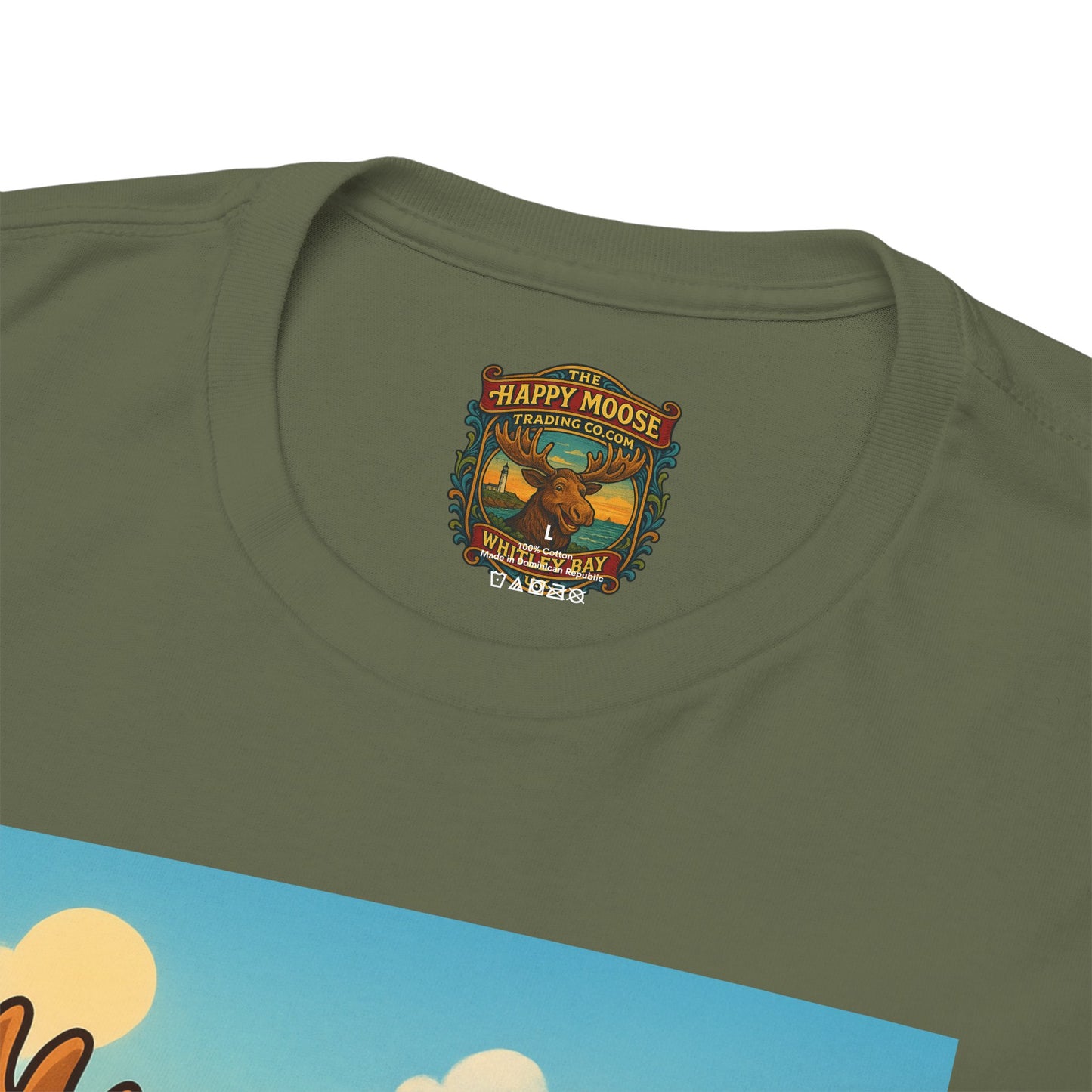 Happy Moose on a Motorcycle T-Shirt | Vintage Biker Animal Tee