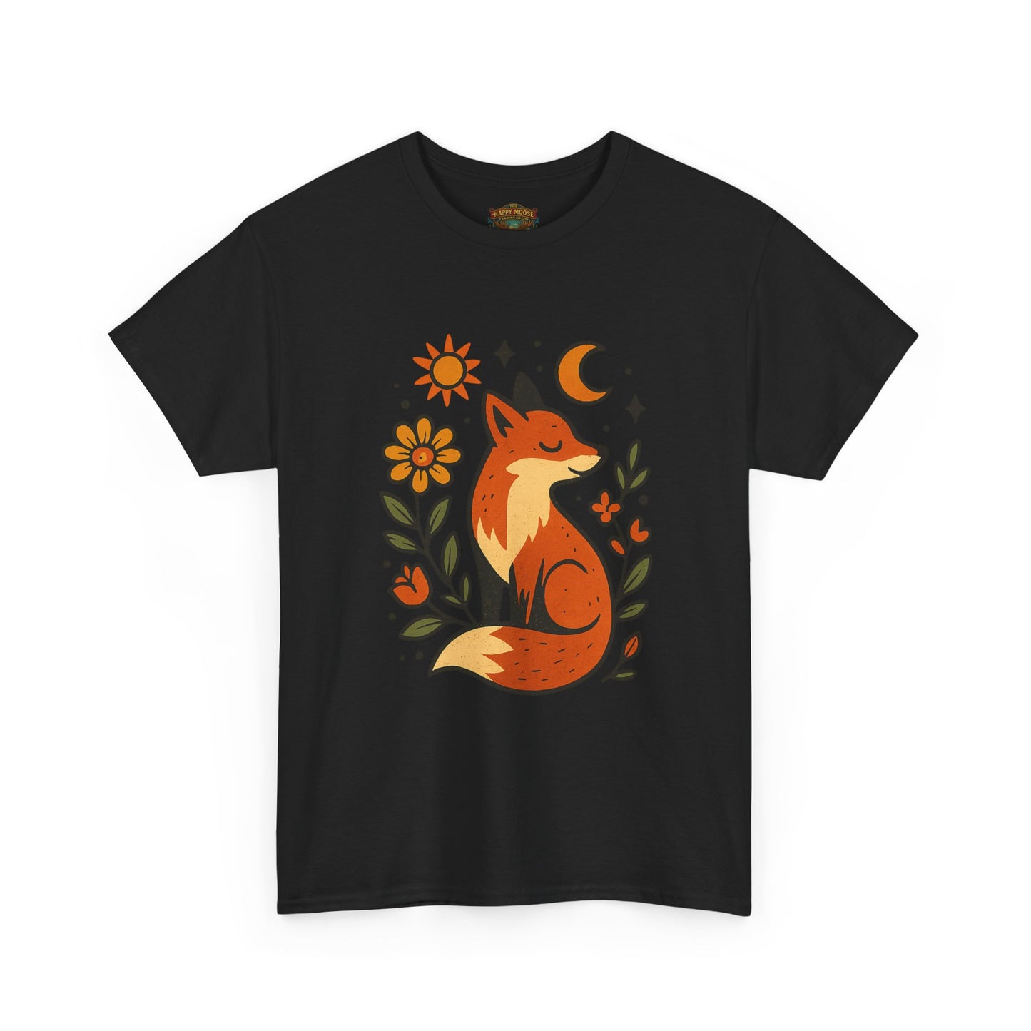 Fox Illustration T-Shirt | Cute Woodland Animal Tee