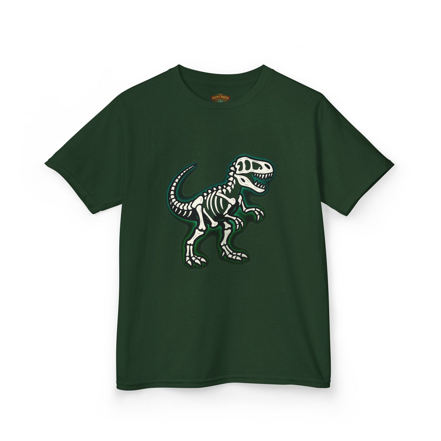 Kids T-Shirt — Dino Skeleton Graphic Tee for Boys & Girls