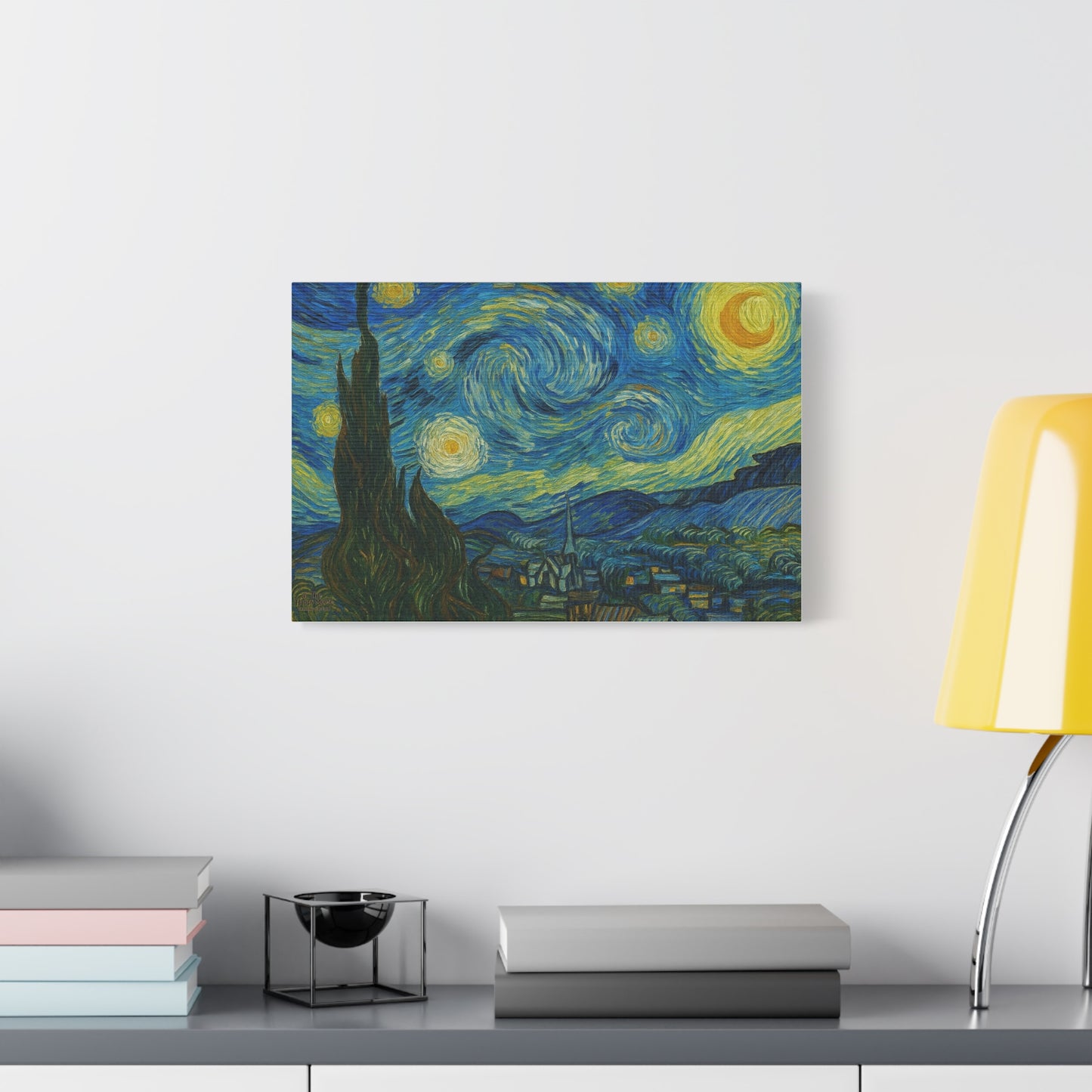 Starry Night Matte Canvas Print — Stretched 1.25" Wall Art