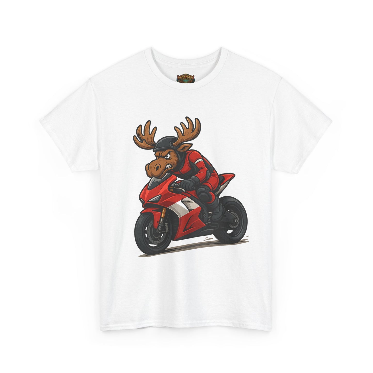 Motorcycle Moose T-Shirt — Funny Biker Graphic Tee