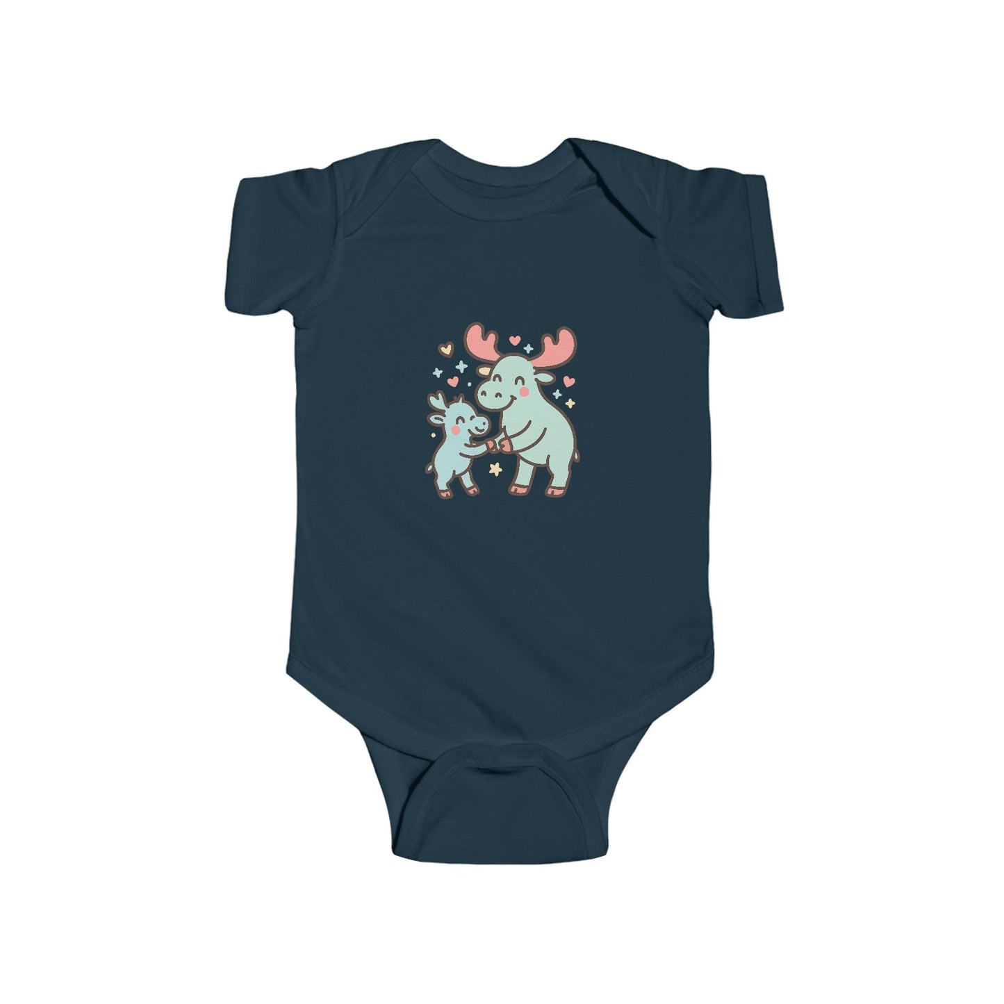 Cute Mom & Baby Moose Infant Bodysuit - Adorable Nursery Outfit