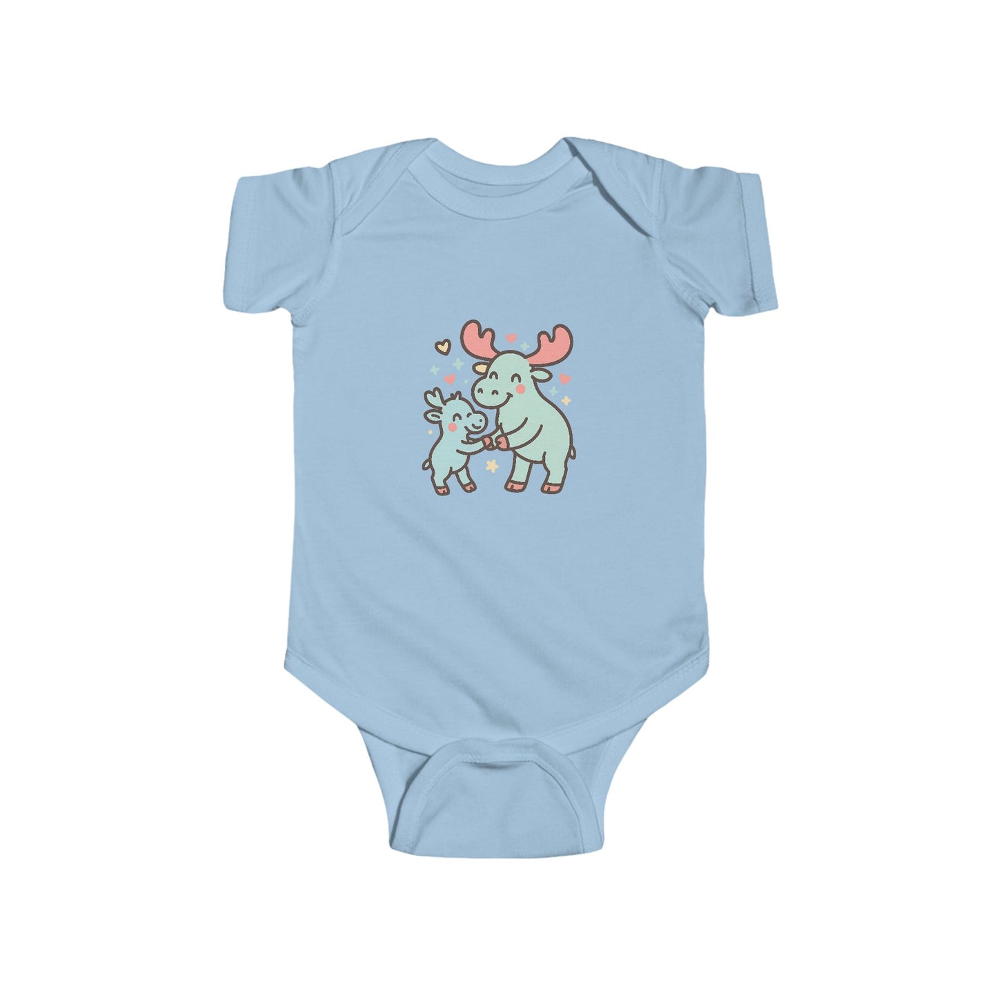 Cute Mom & Baby Moose Infant Bodysuit - Adorable Nursery Outfit