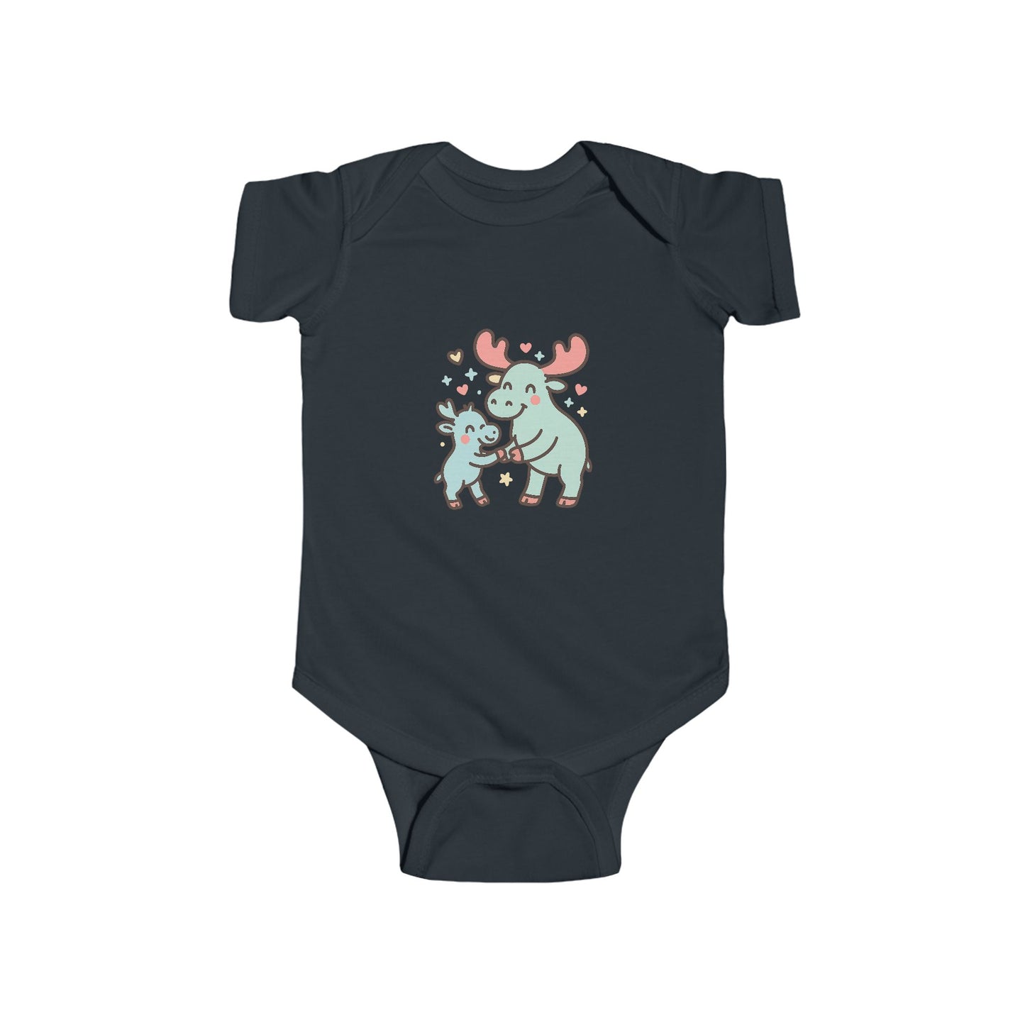 Baby Vest Infant Bodysuit - Cute Mom & Baby Moose Adorable Nursery Outfit