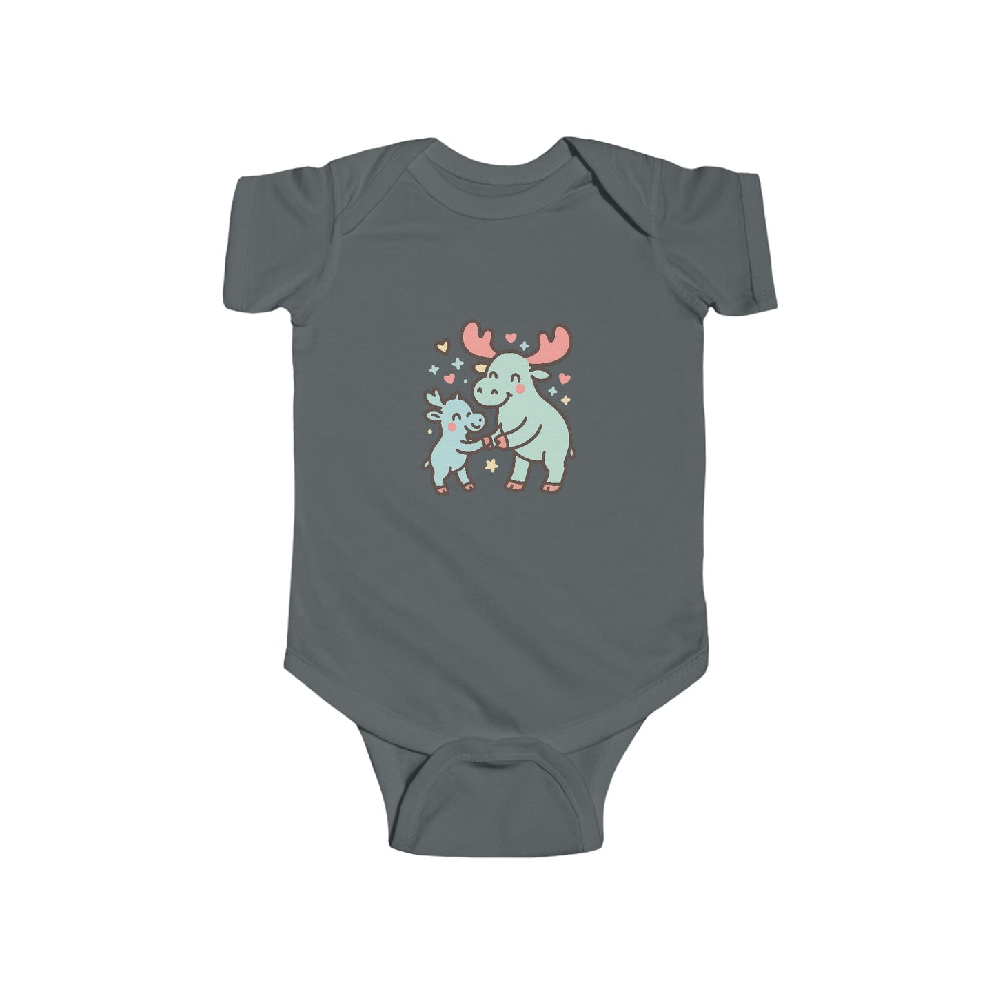 Cute Mom & Baby Moose Infant Bodysuit - Adorable Nursery Outfit