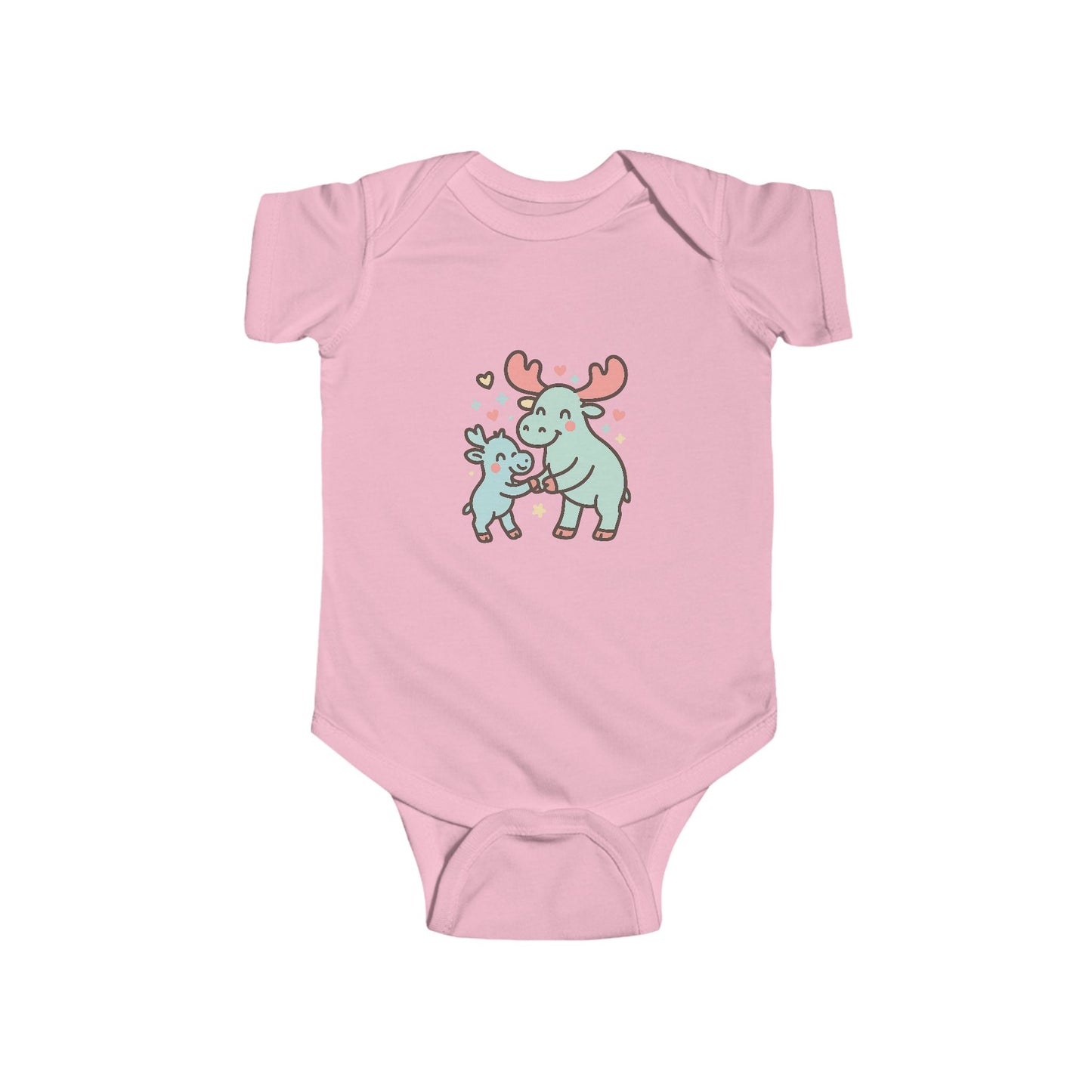Baby Vest Infant Bodysuit - Cute Mom & Baby Moose Adorable Nursery Outfit