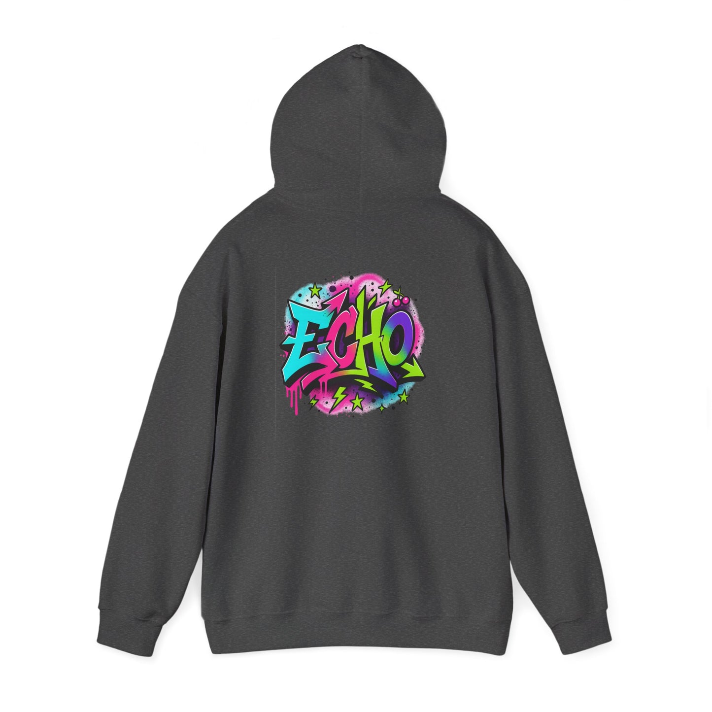 Echo Graffiti Hoodie — Colorful Street Art Pullover