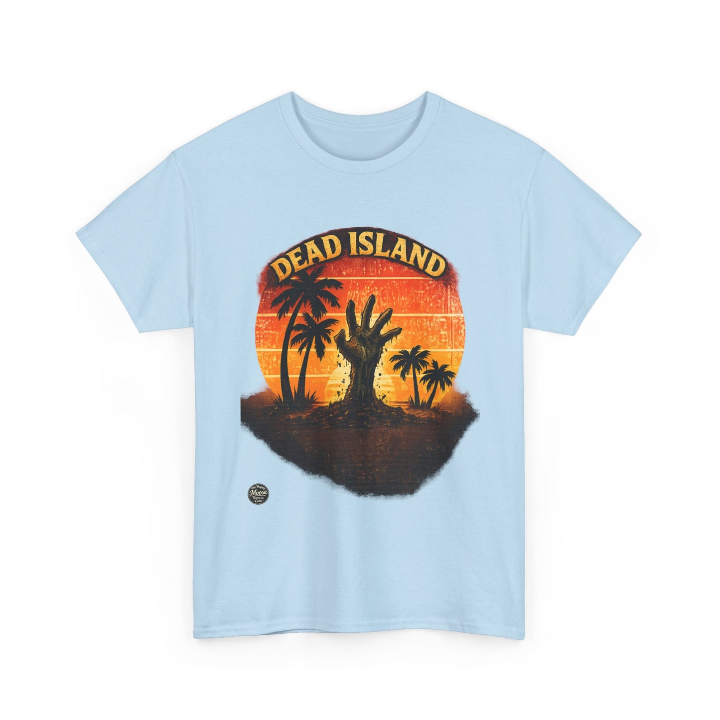 Dead Island Sunset Tee — Zombie Palm Tree Graphic T-Shirt