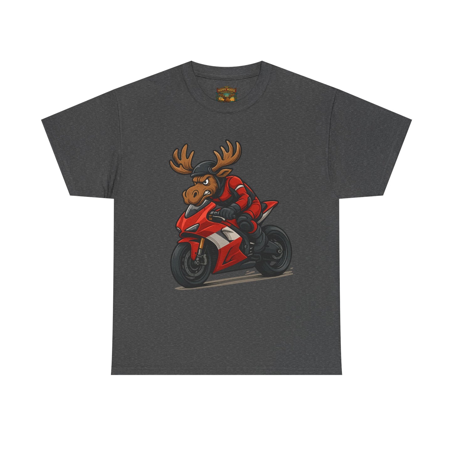 Motorcycle Moose T-Shirt — Funny Biker Graphic Tee