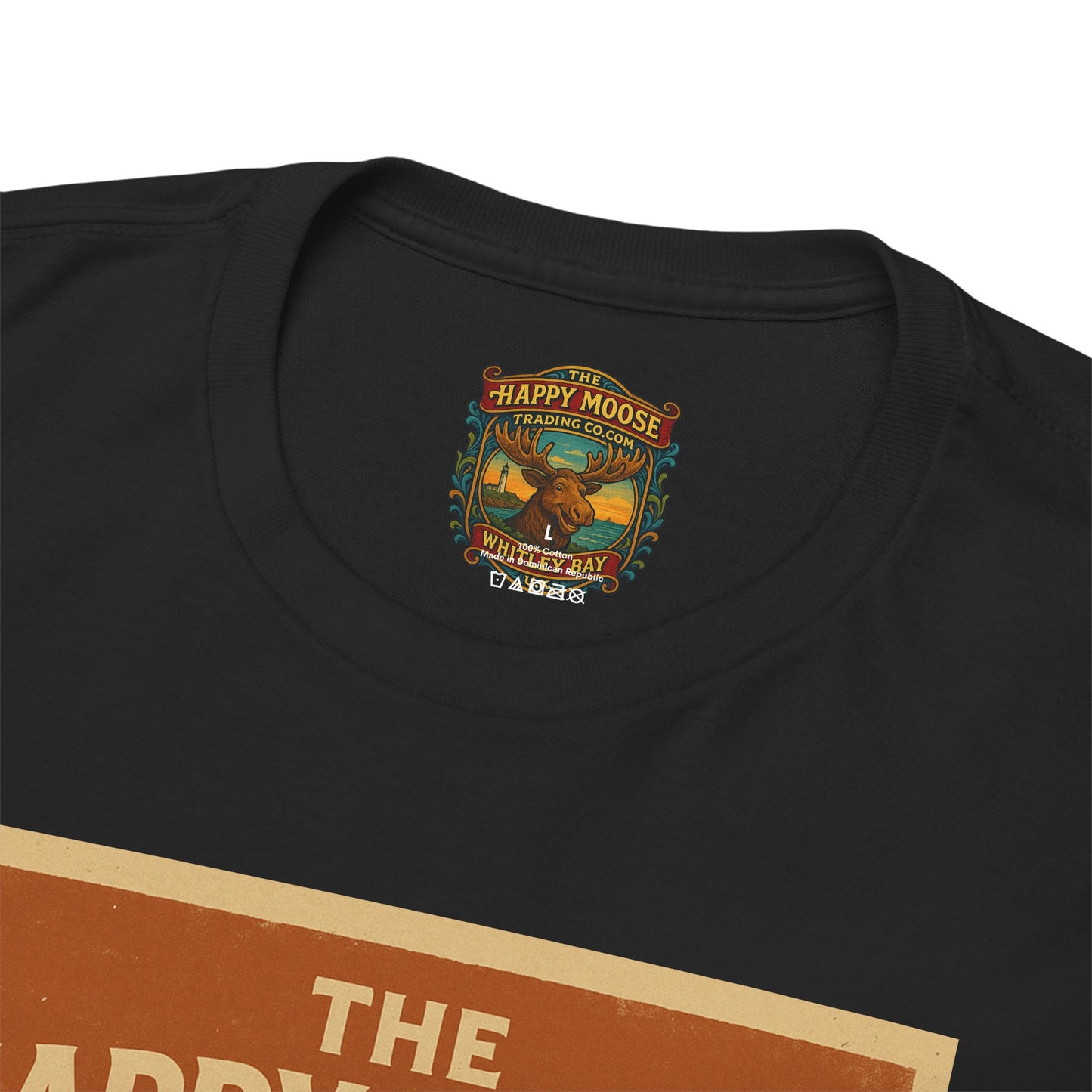 Happy Moose Motorcycle Club T-Shirt | Moose Biker Graphic