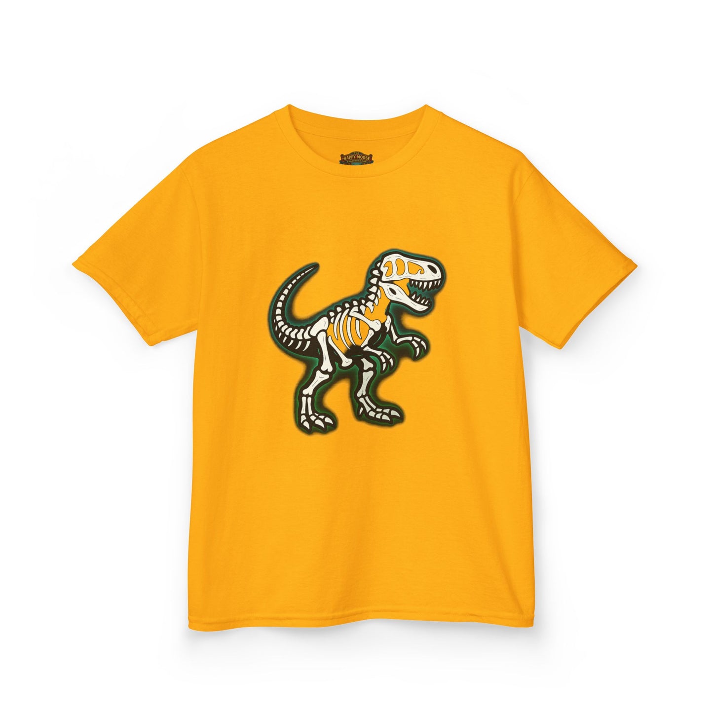 Kids T-Shirt — Dino Skeleton Graphic Tee for Boys & Girls