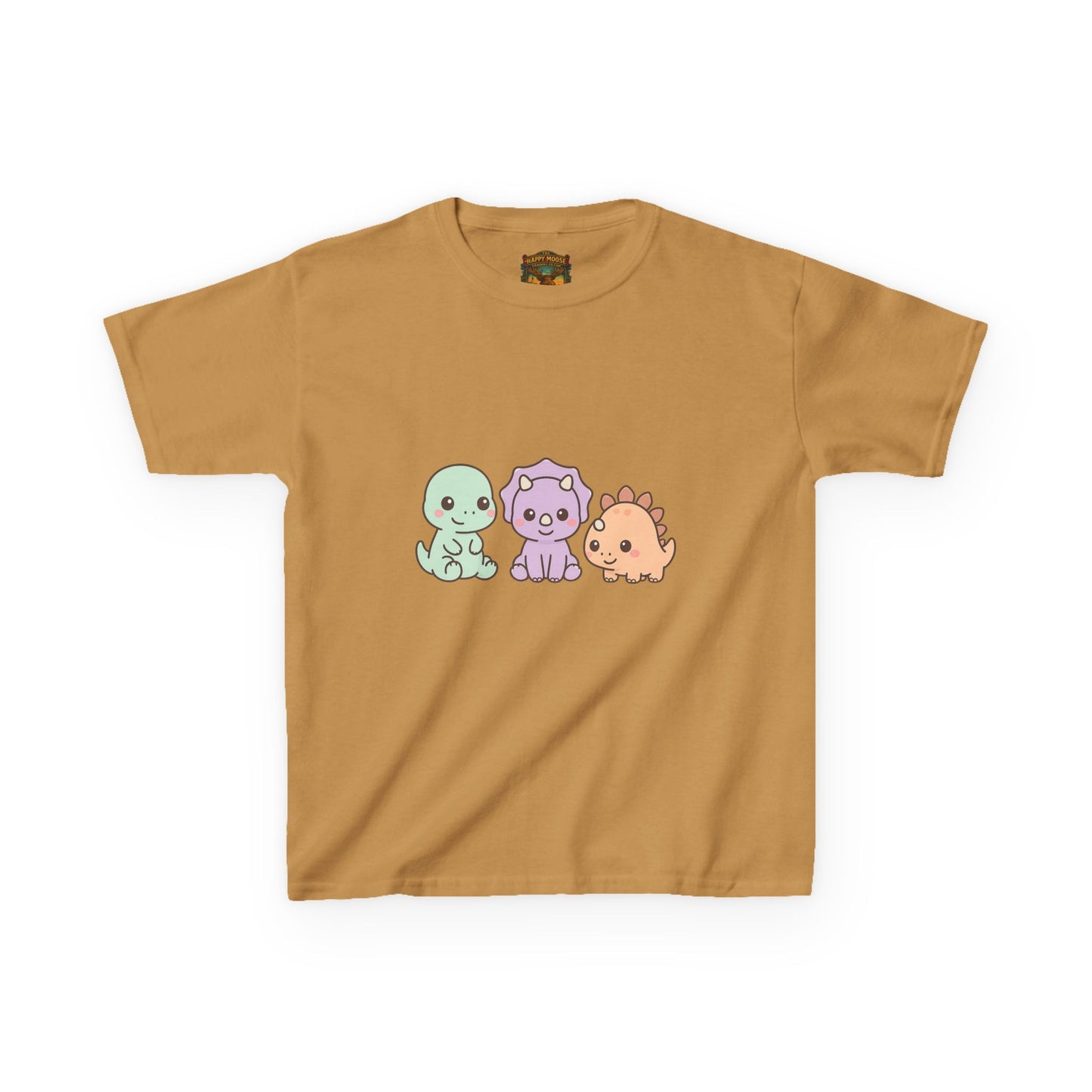 Kids Dino Trio T‑Shirt — Cute Pastel Dinosaur Graphic Tee for Toddlers & Children