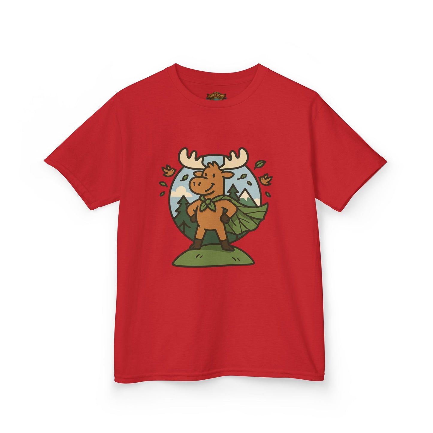 Kids Moose Graphic Tee — Cute Woodland Animal Shirt for Children