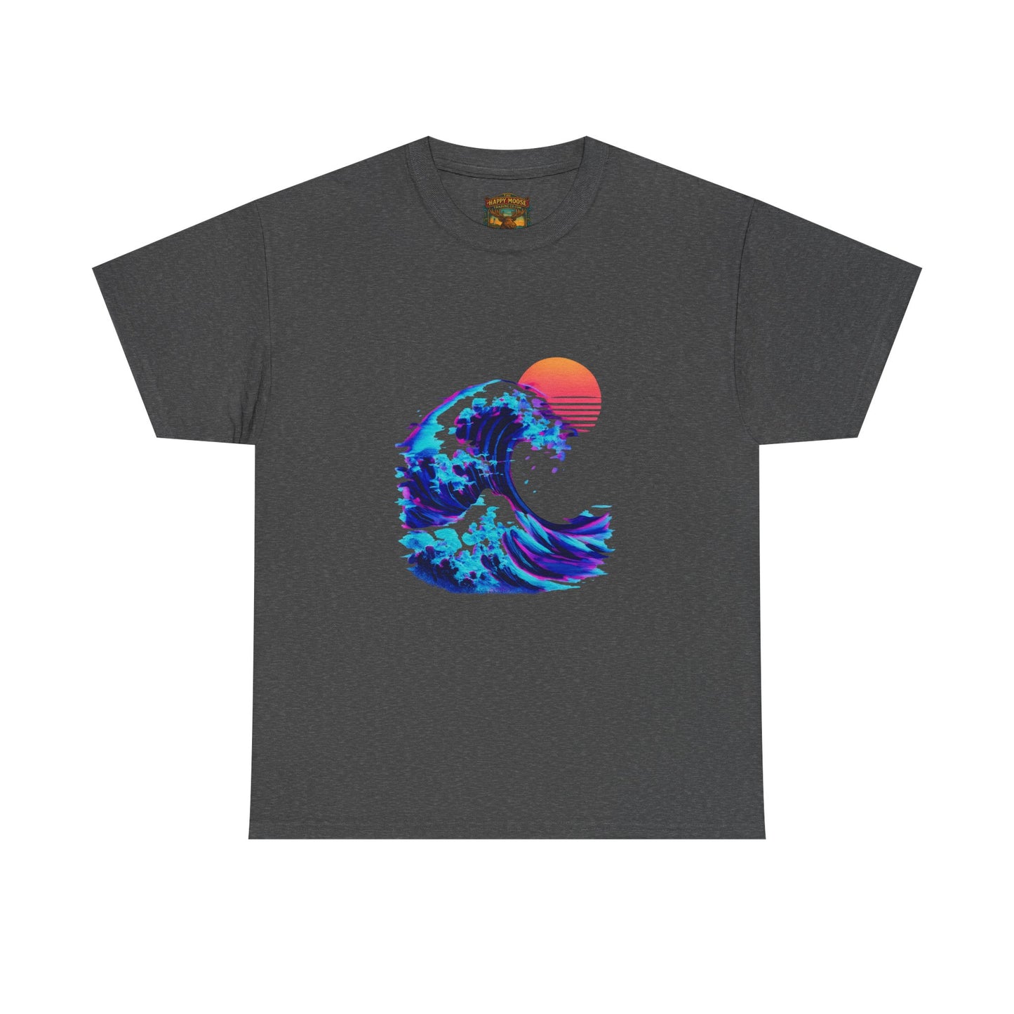 Wave Sunset T-Shirt — Retro Ocean Wave Graphic Tee