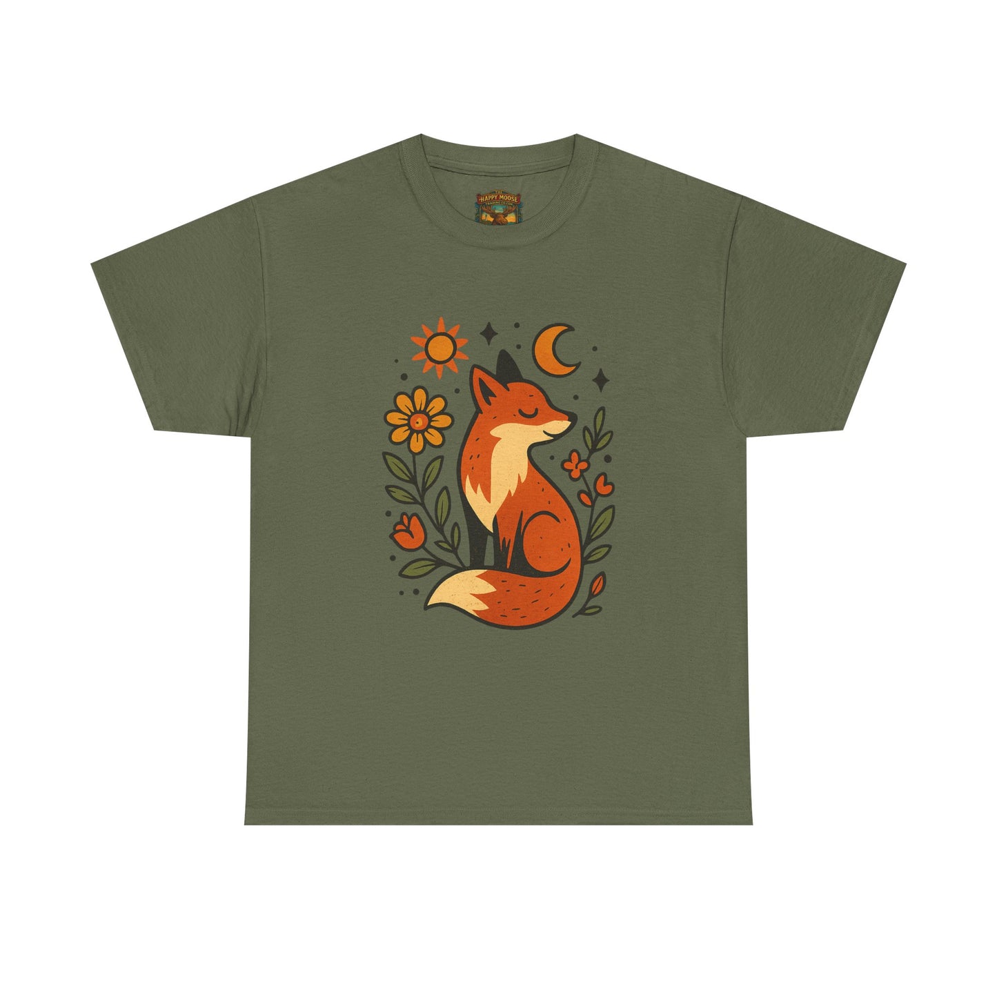 Fox Illustration T-Shirt | Cute Woodland Animal Tee