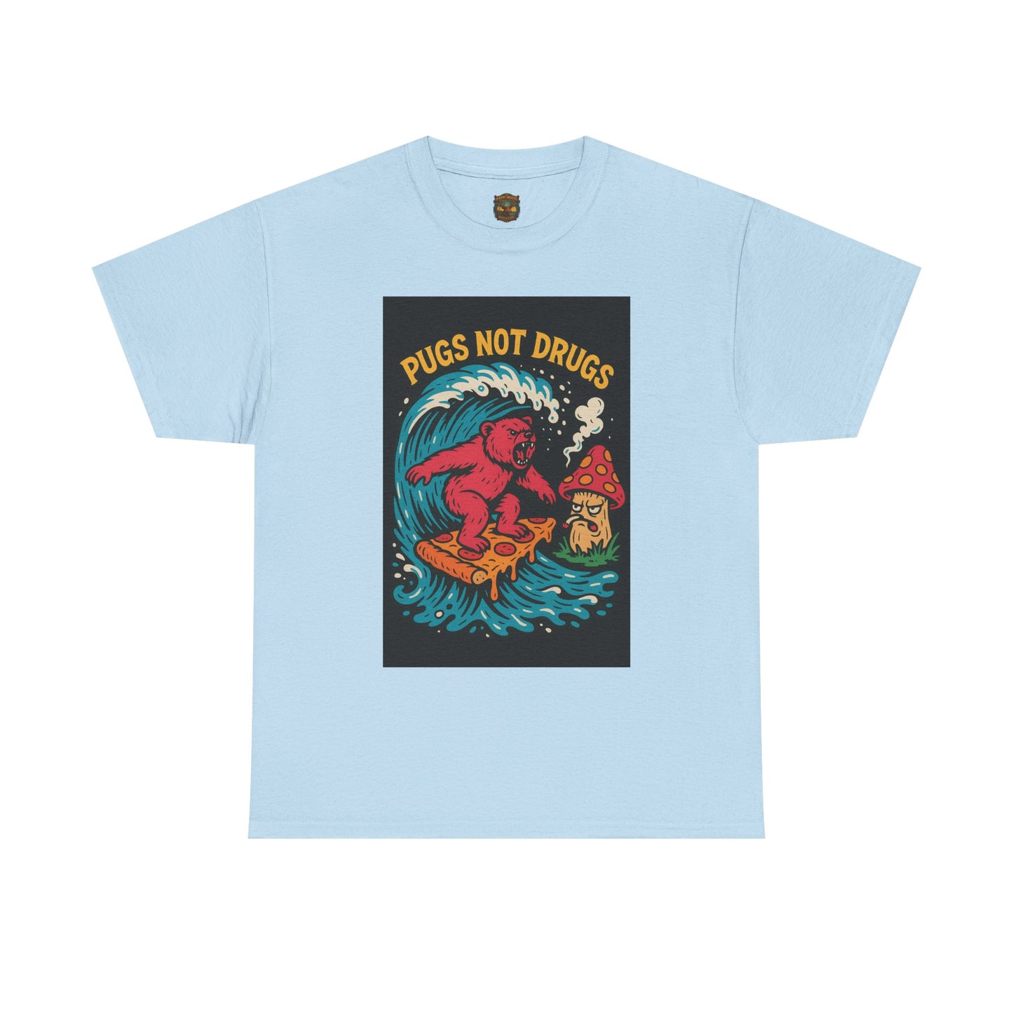 Pugs Not Drugs T-Shirt | Funny Pug Anti-Drug Design