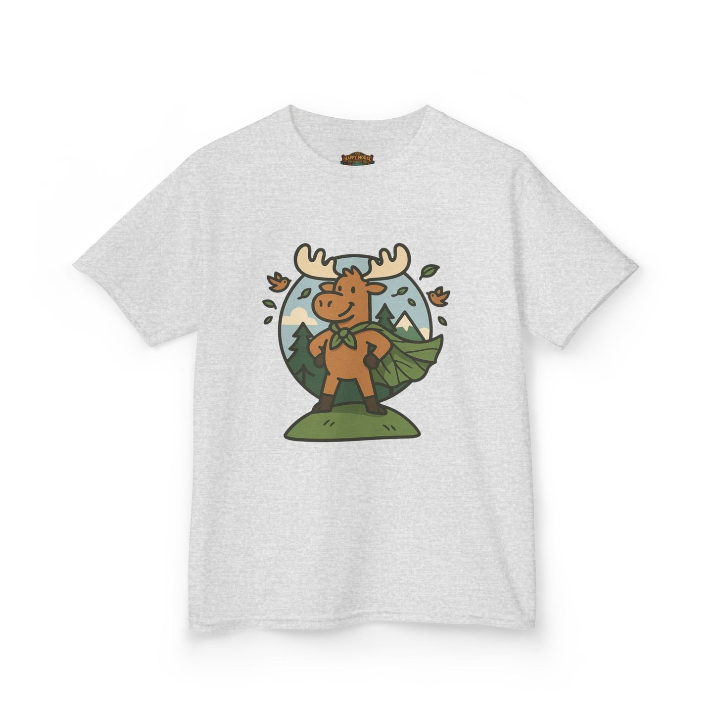 Kids Moose Graphic Tee — Cute Woodland Animal Shirt for Children