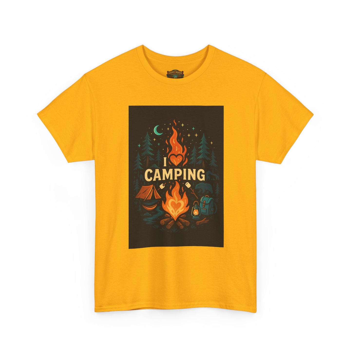 Camping Campfire Graphic Tee | Outdoor Adventure Shirt