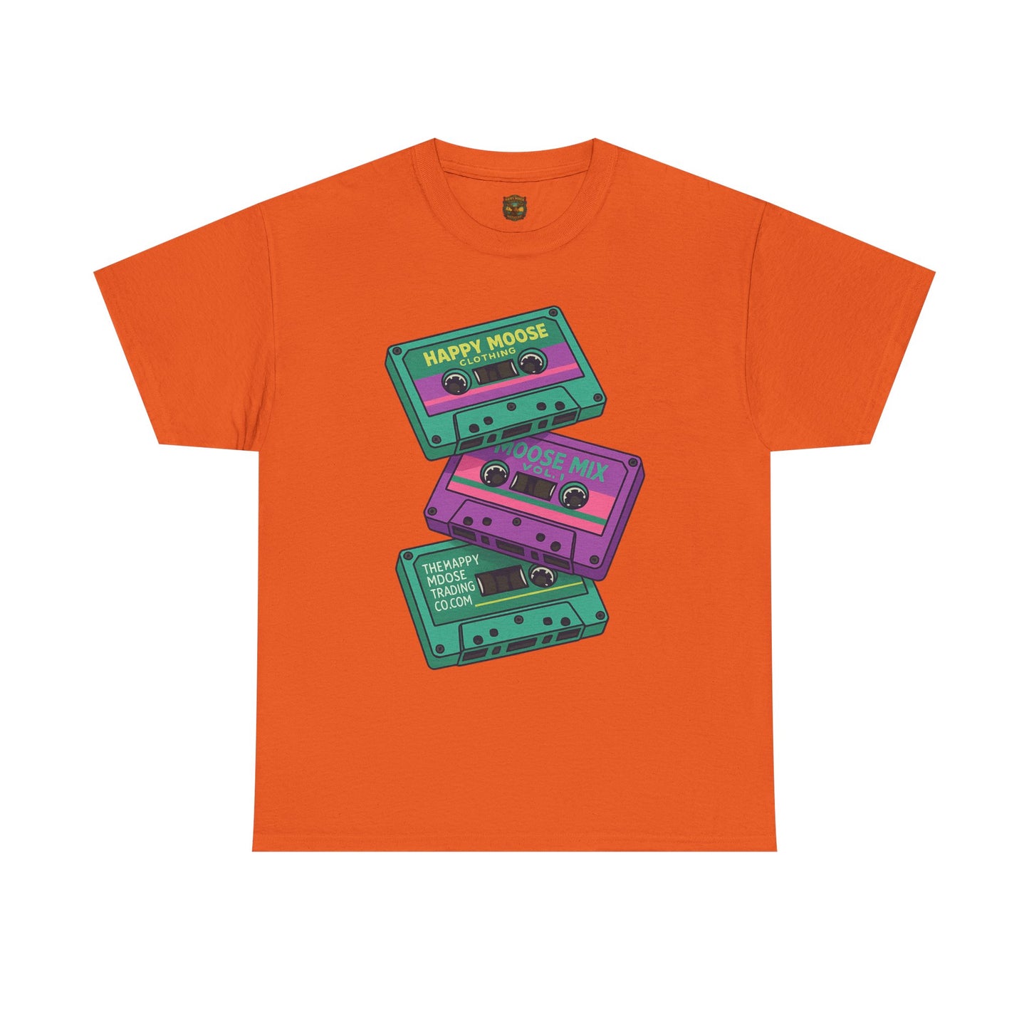 Cassette Stack Tee — Retro 80s Mixtape Graphic T-Shirt